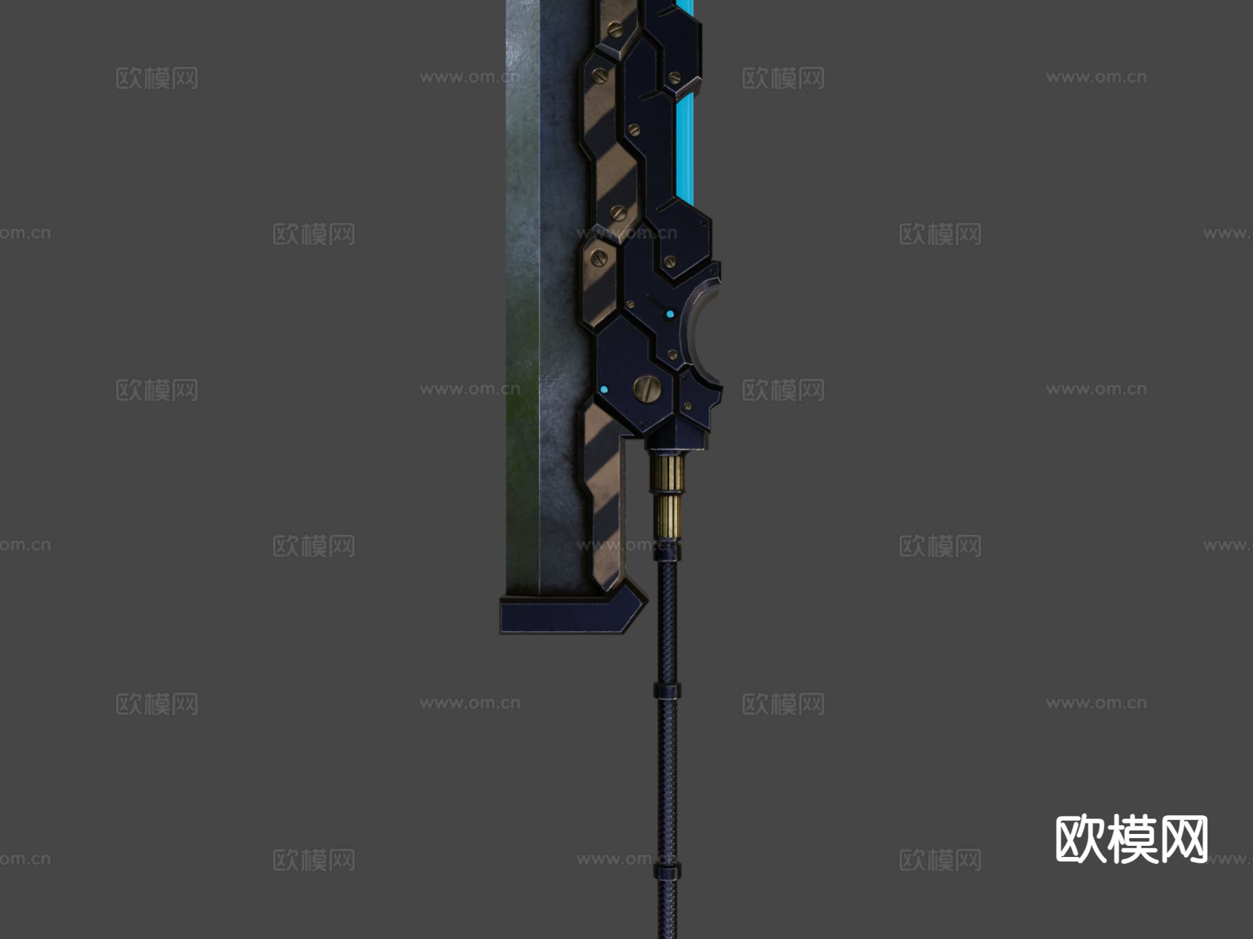 砍刀 光剑 游戏道具su模型下载（渲染图5）