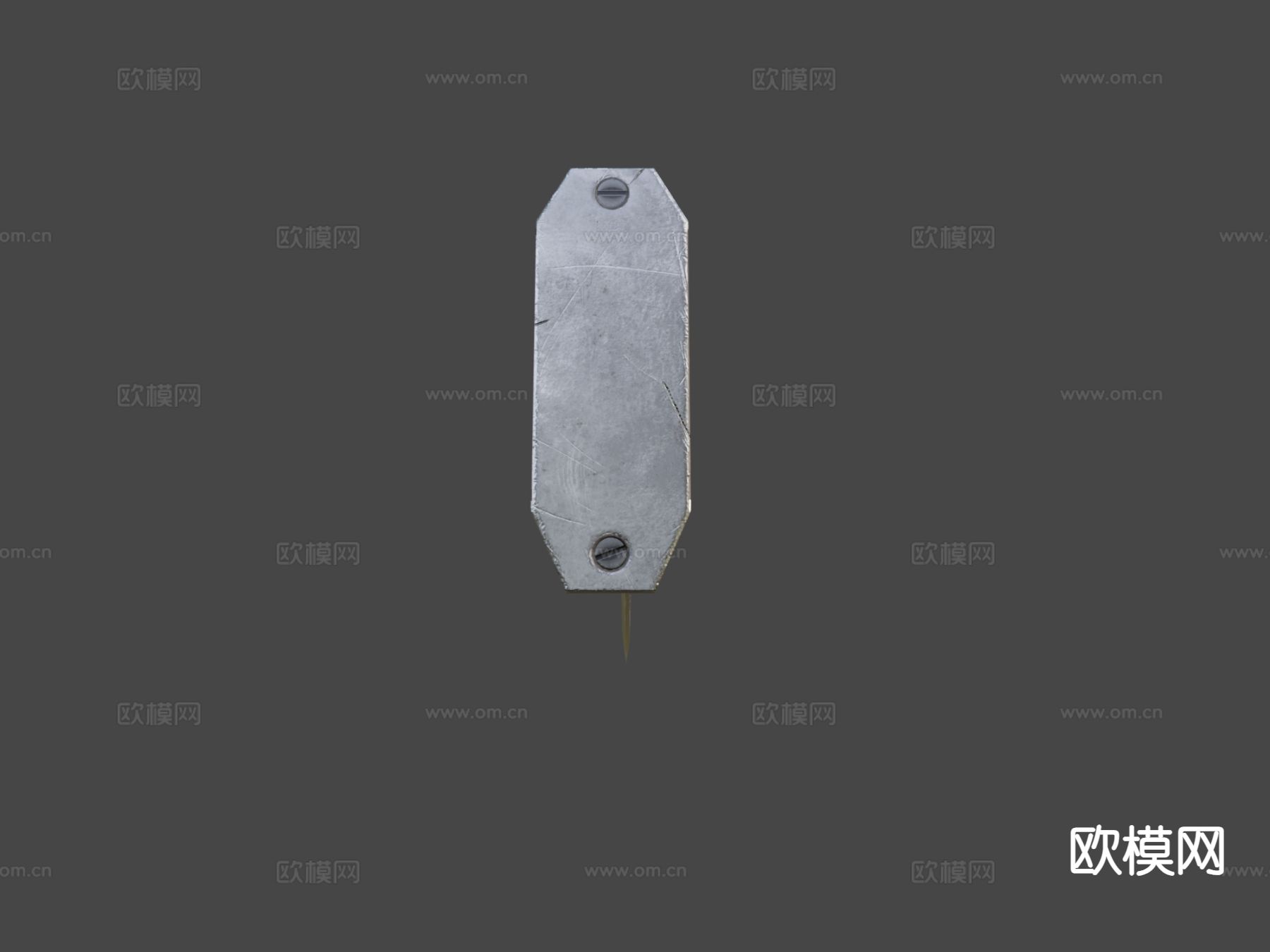 枪械战斧su模型下载（渲染图1）