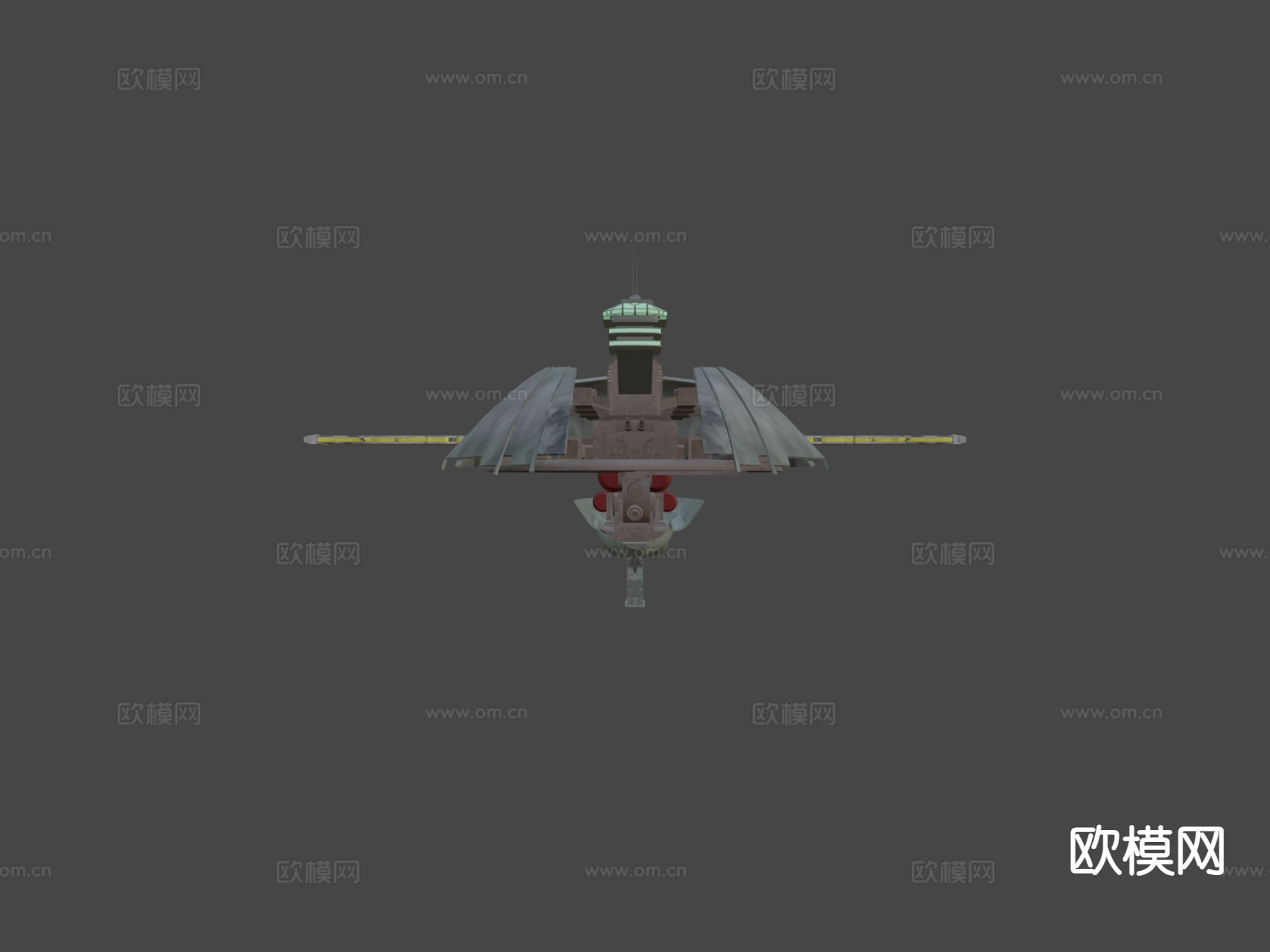 慷慨级星际护卫舰su模型下载（渲染图5）