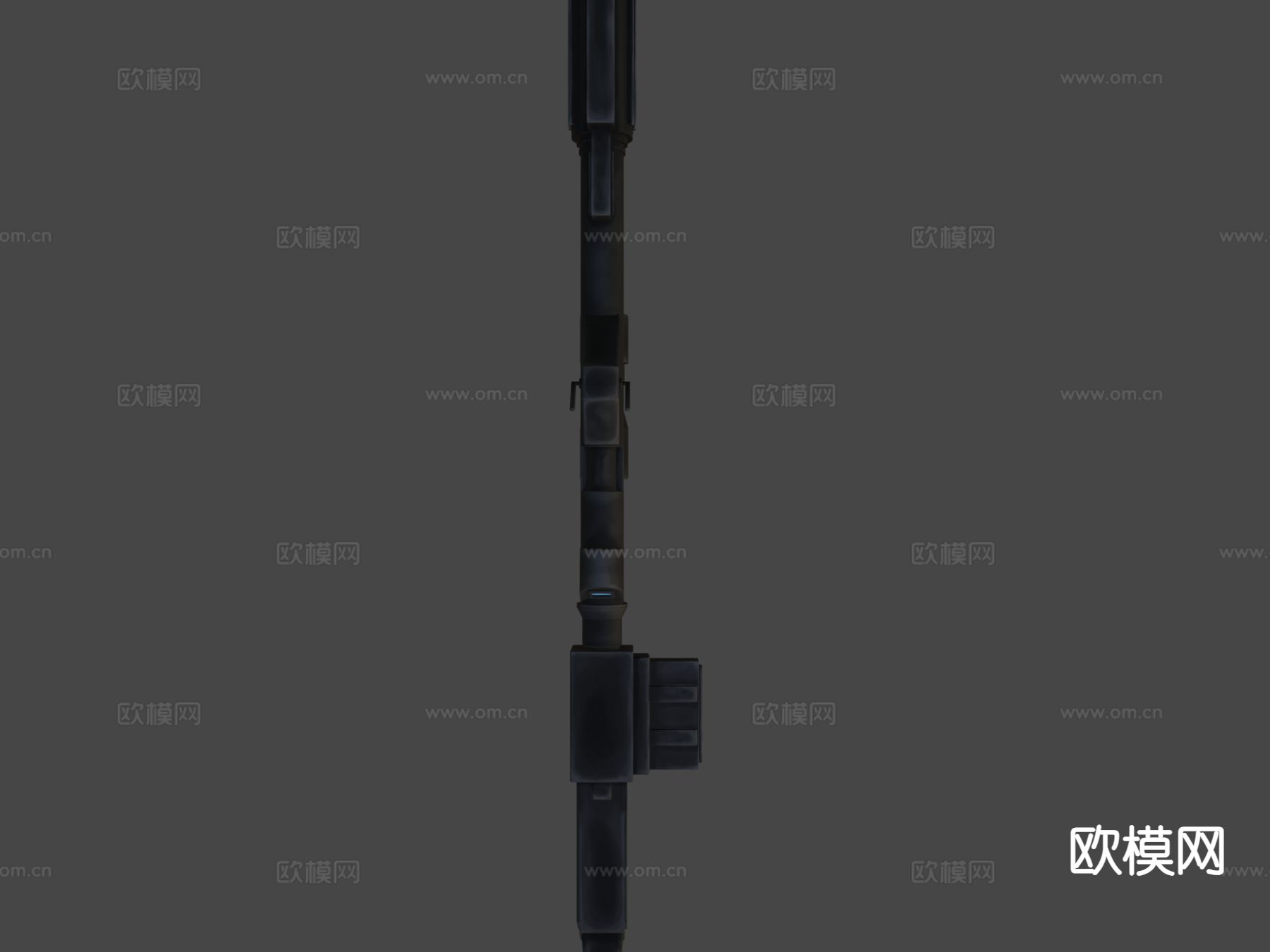 科幻步枪su模型下载（渲染图6）