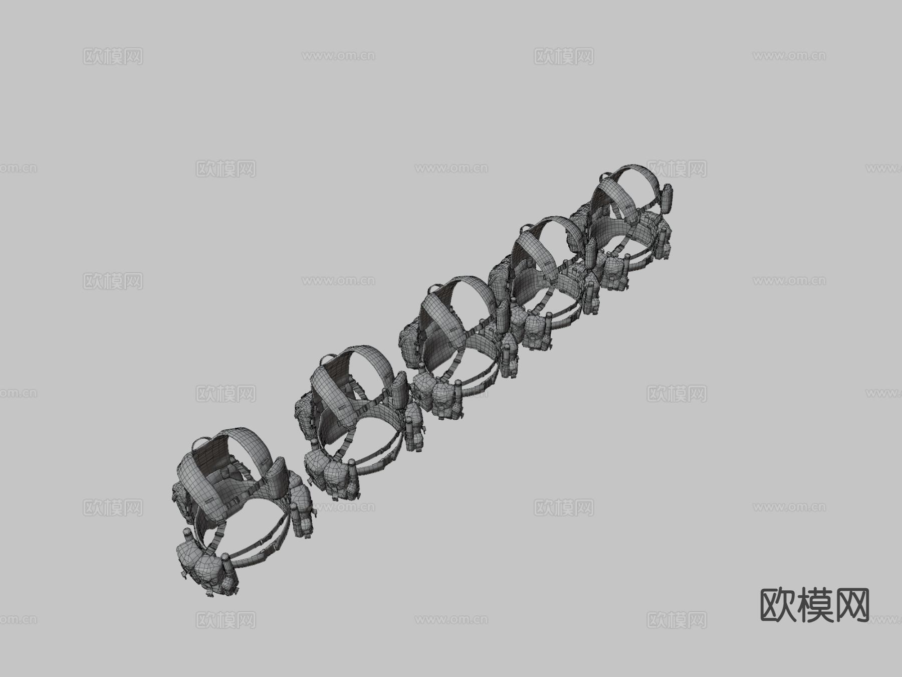 战术背心 防弹甲su模型下载（渲染图3）