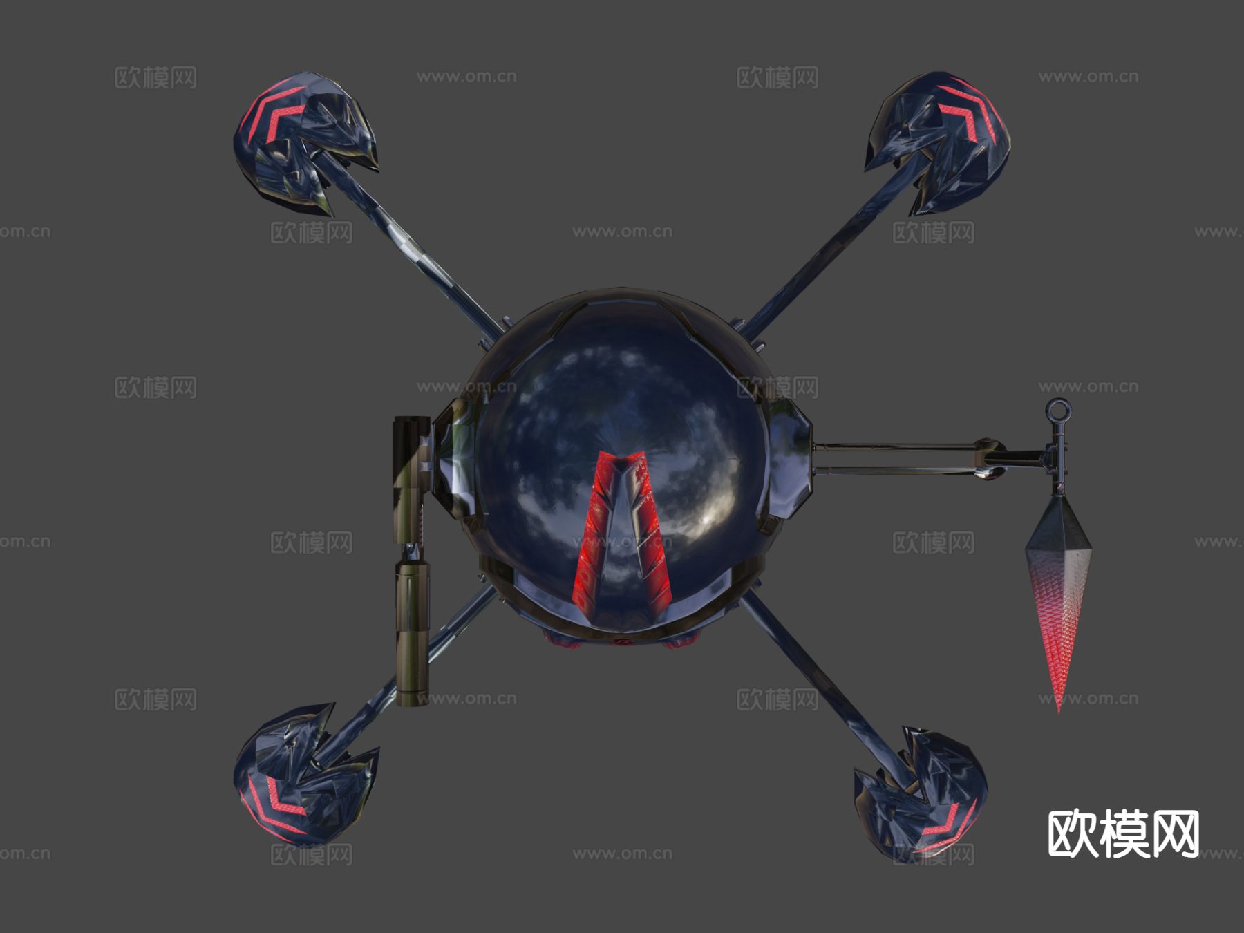 机械蜘蛛su模型下载（渲染图4）