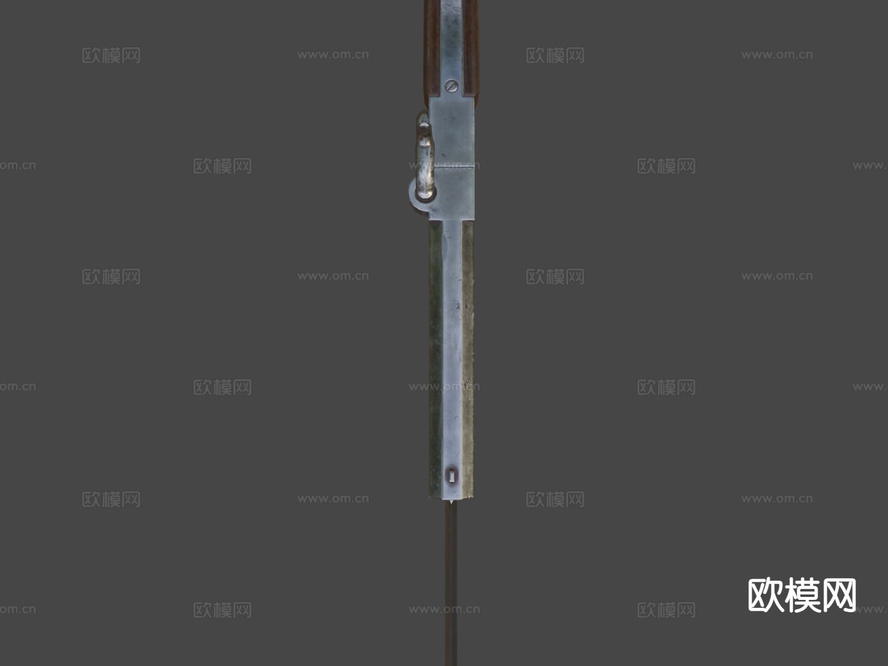 匕首式手枪 枪支 枪械su模型下载（渲染图4）