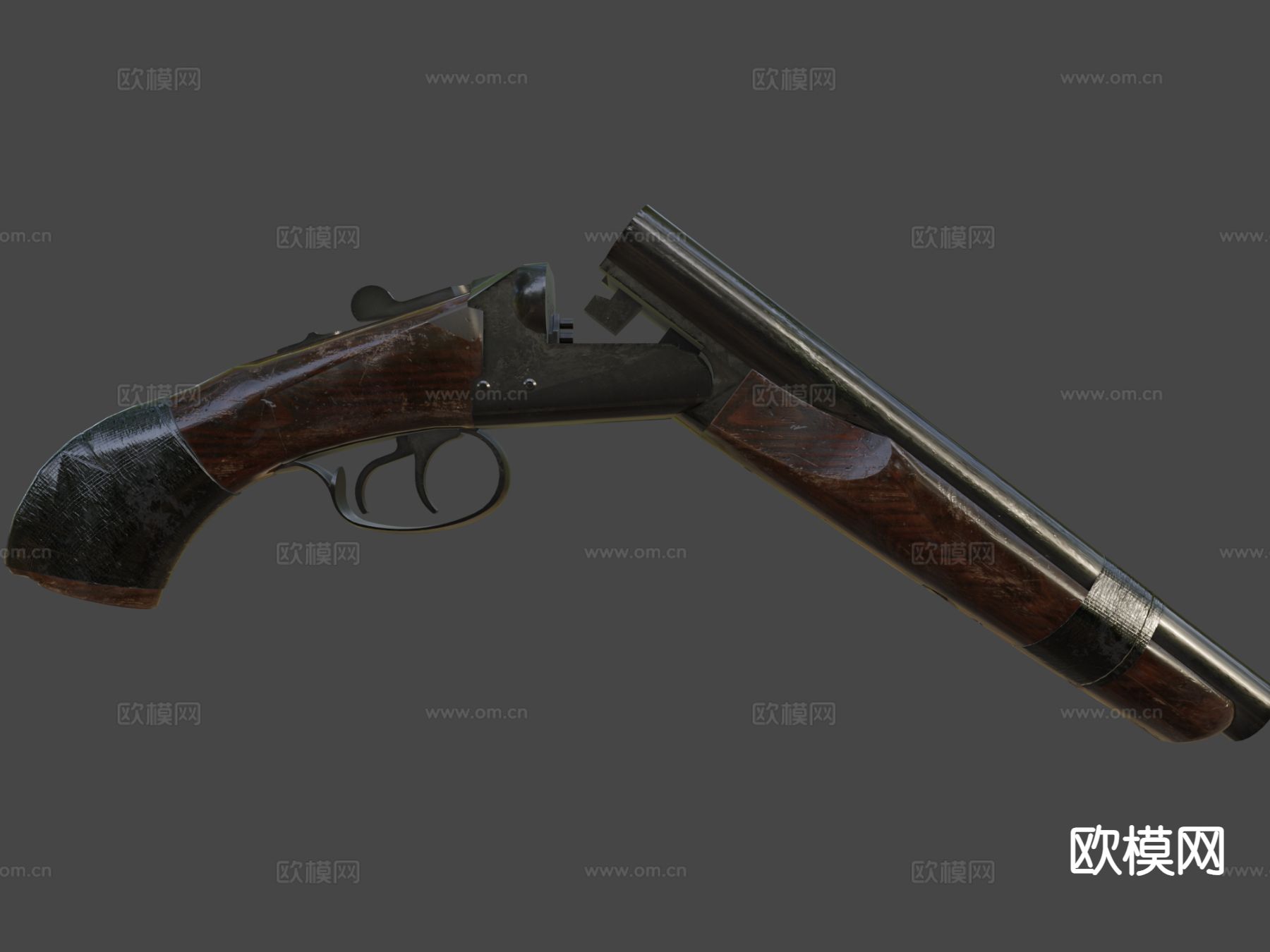 短管猎枪 枪支 枪械su模型下载（渲染图5）