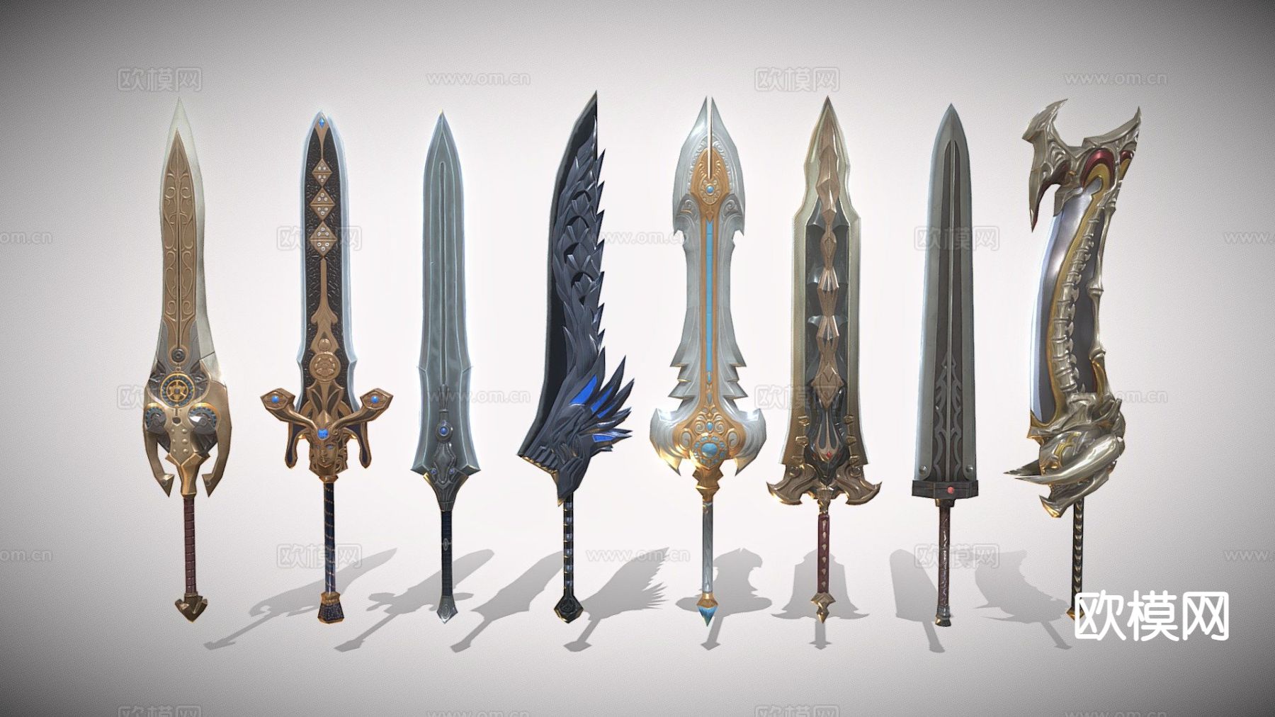 战斗剑包su模型下载（渲染图3）