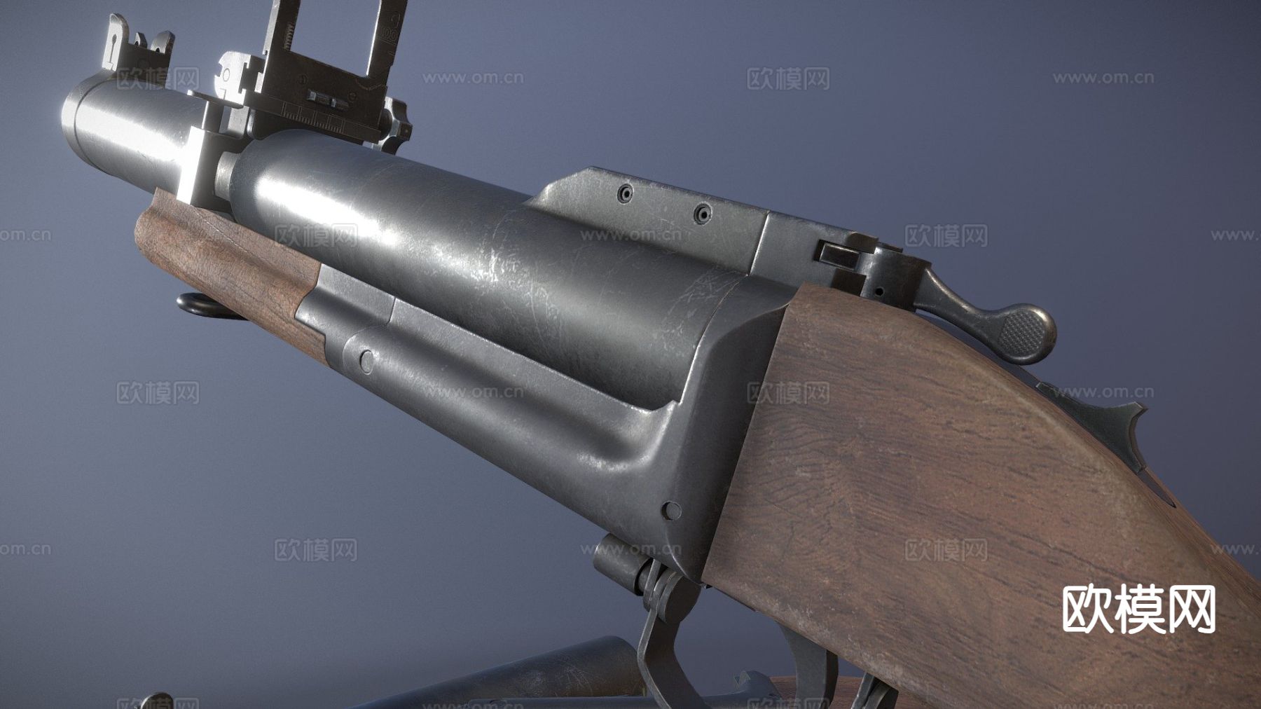 M79 榴弹发射器 火枪su模型下载（渲染图2）
