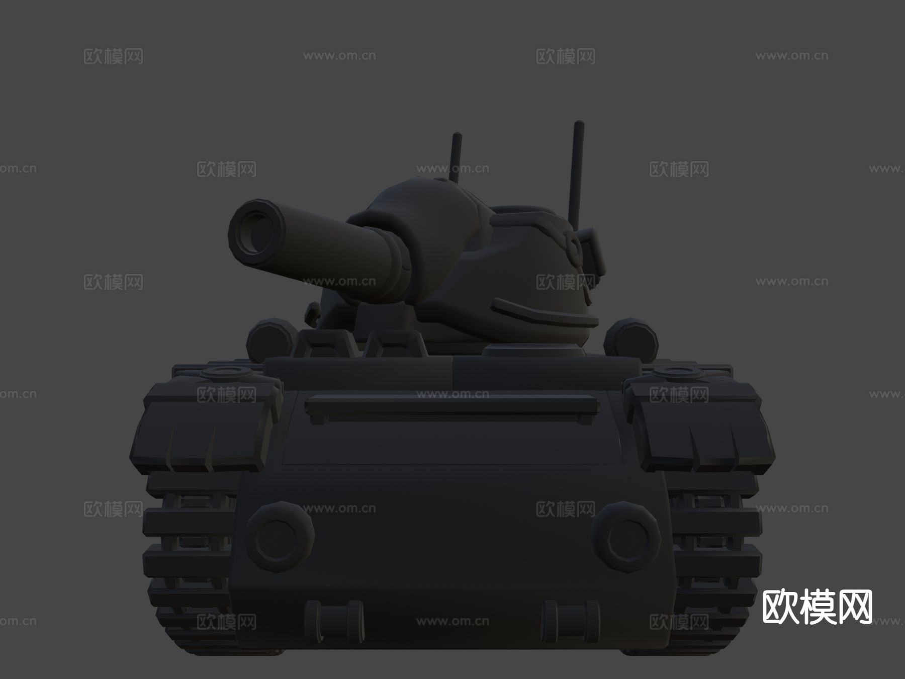 沙漠坦克su模型下载（渲染图4）