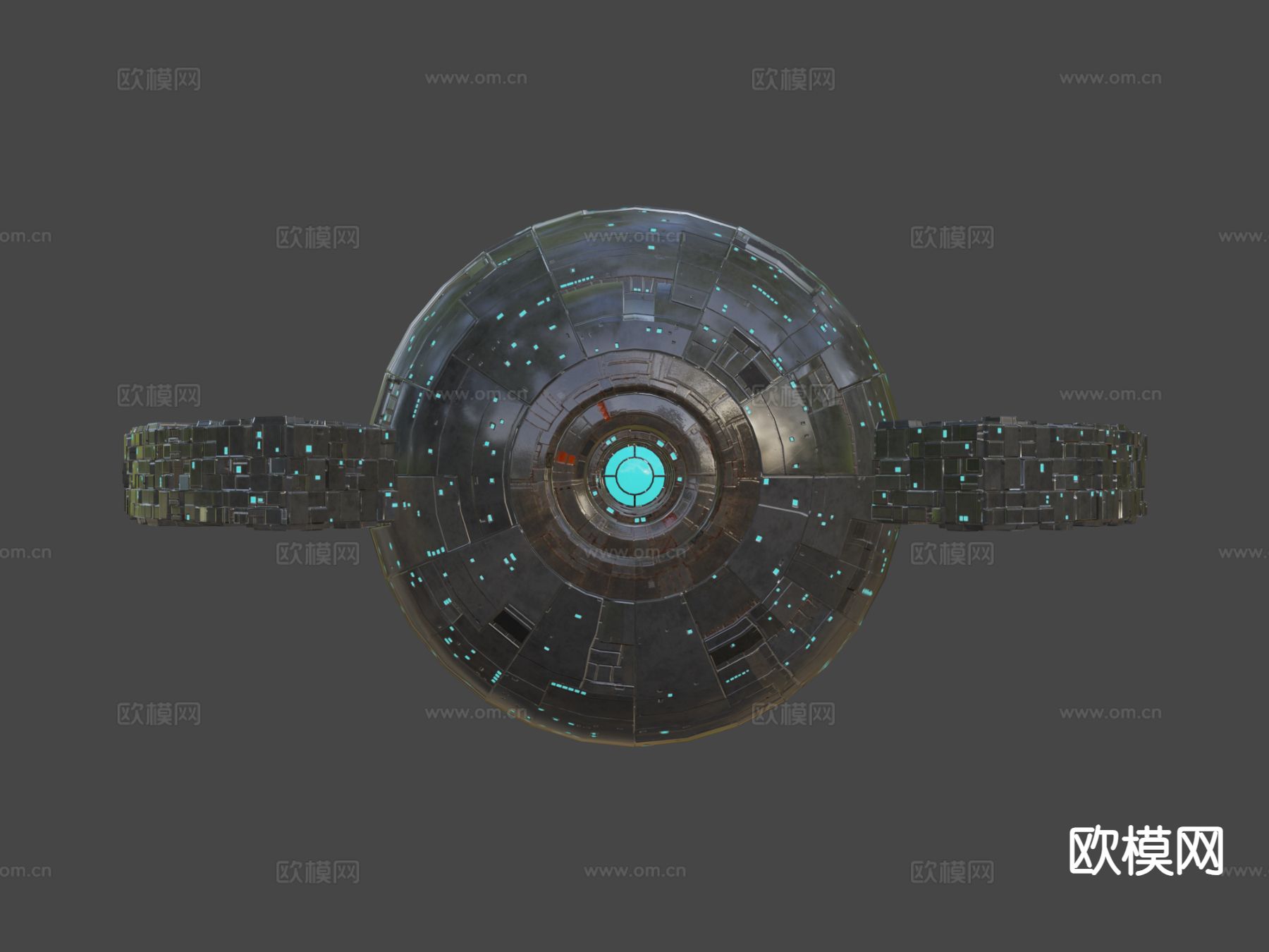 球体宇宙飞船总部母舰su模型下载（渲染图6）