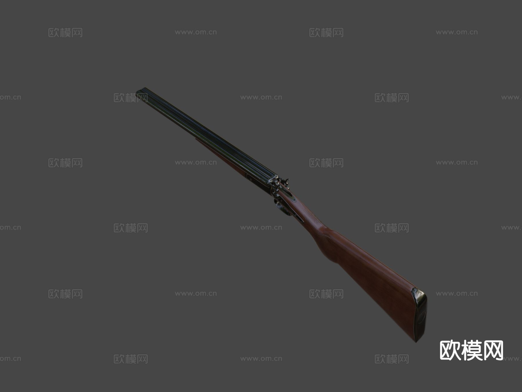 双管猎枪su模型下载（渲染图4）
