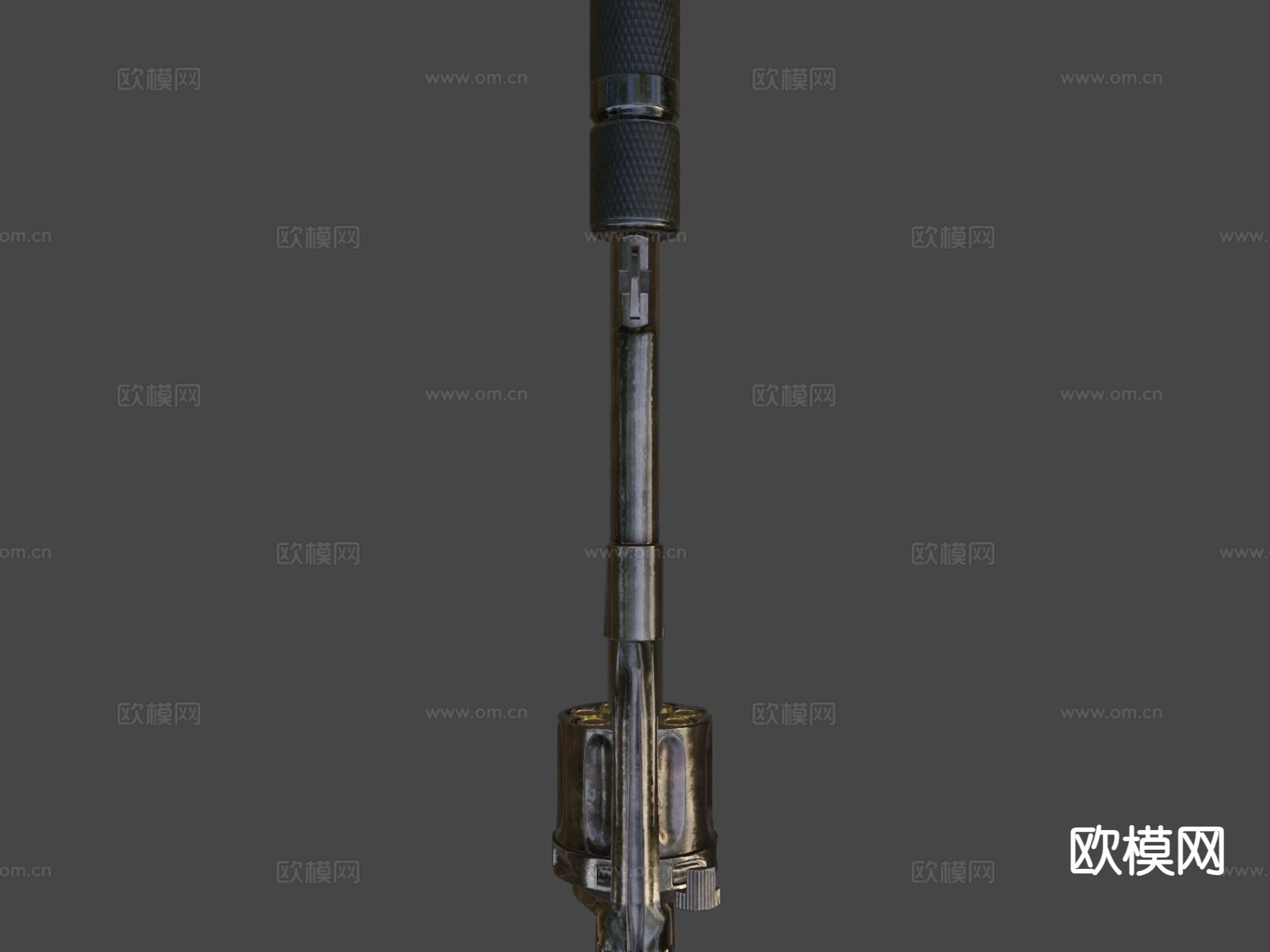 纳甘M1895手枪su模型下载（渲染图4）