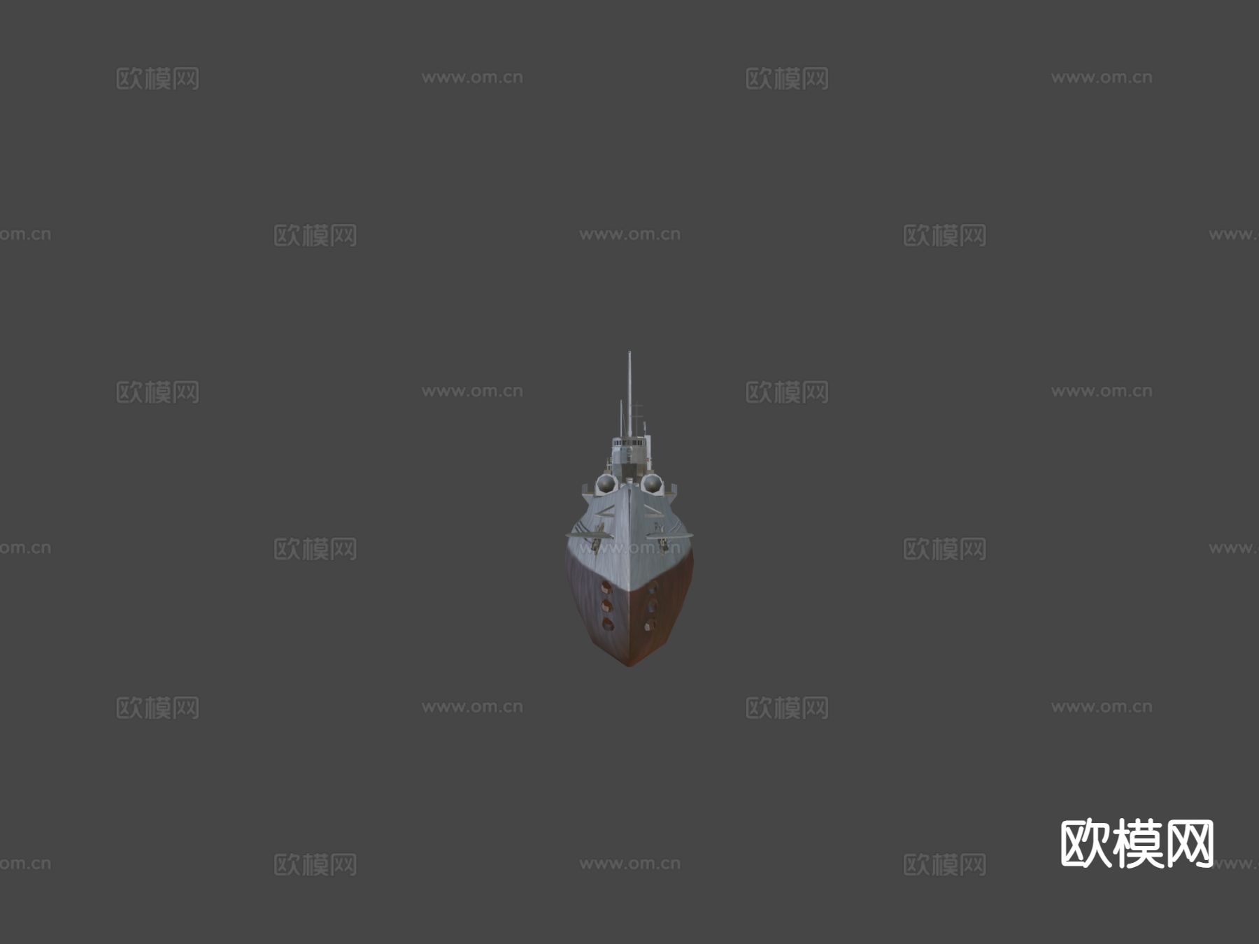 船巡逻舰su模型下载（渲染图3）