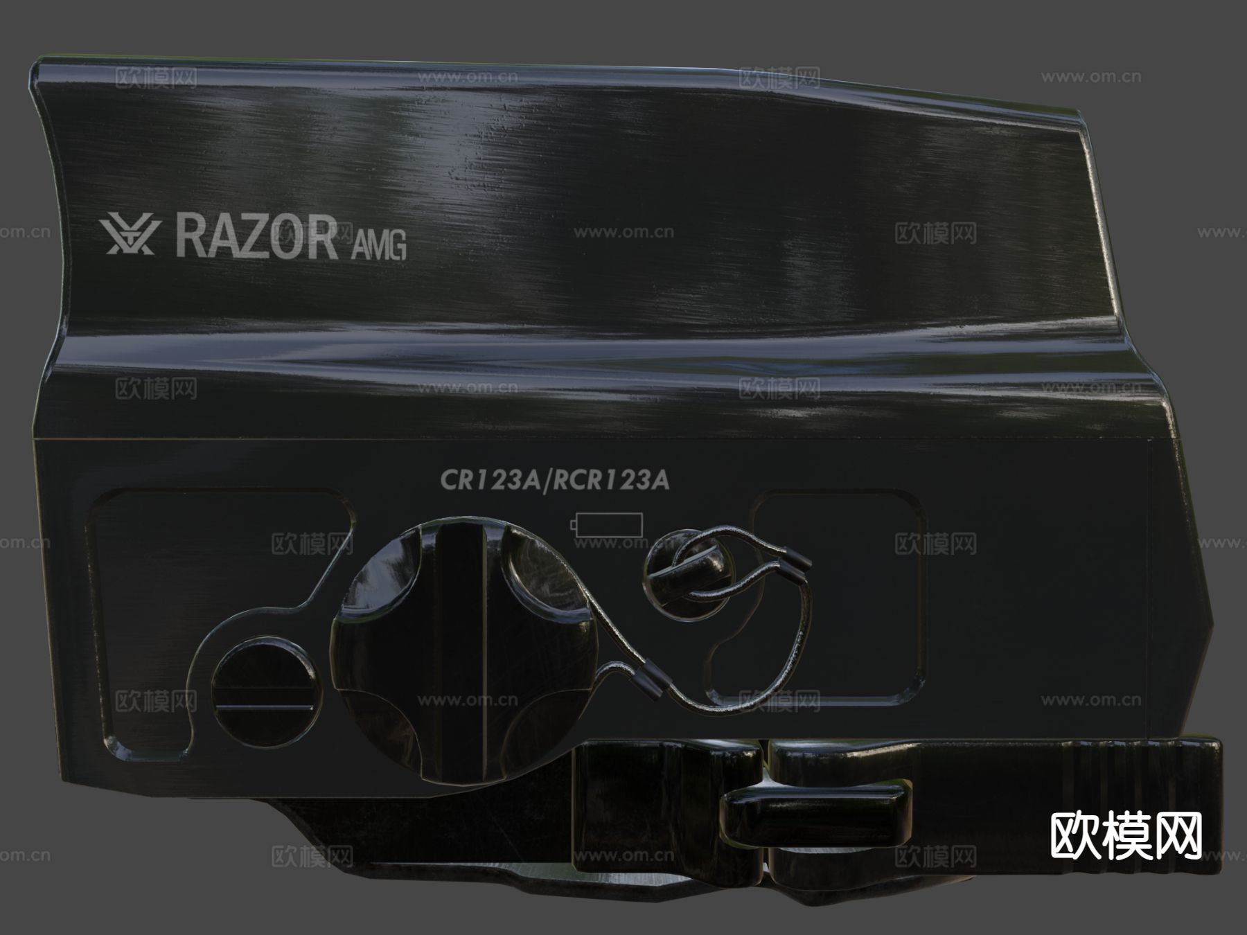 旋涡红点 瞄准器su模型下载（渲染图6）