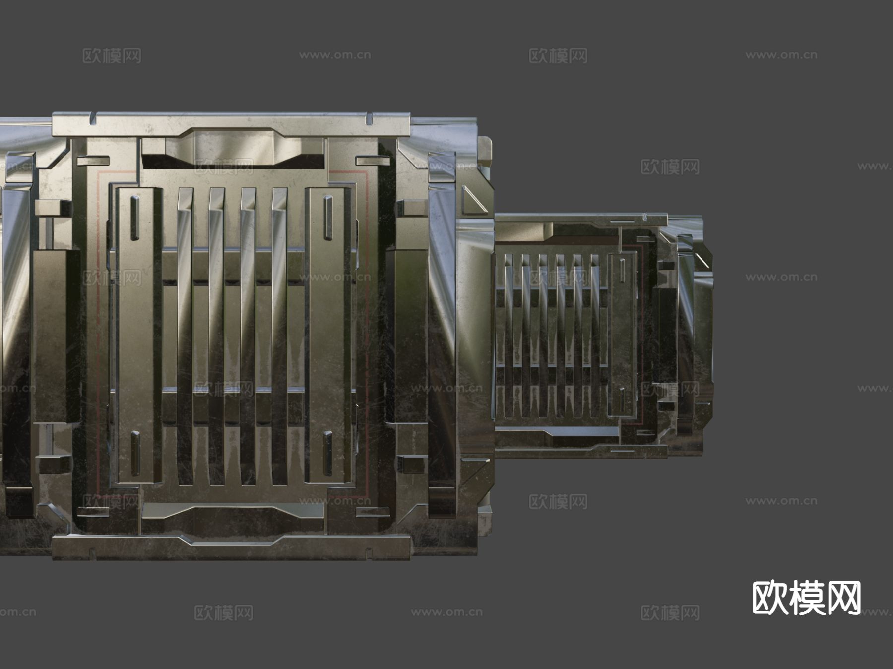 科幻工业容器su模型下载（渲染图6）