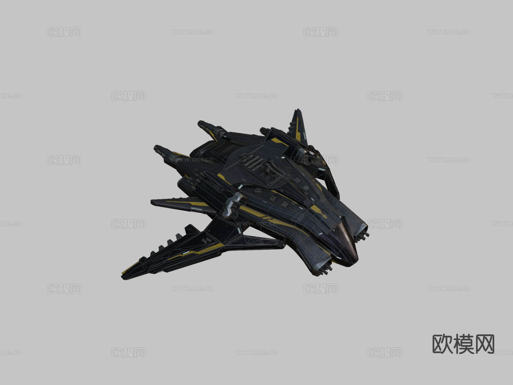 宇宙飞船su模型下载（渲染图1）