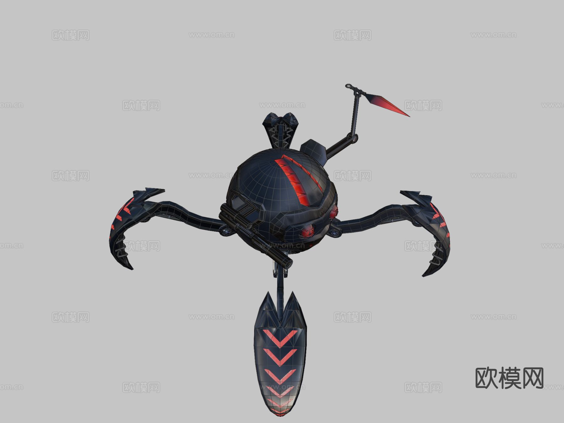 机械蜘蛛su模型下载（渲染图3）