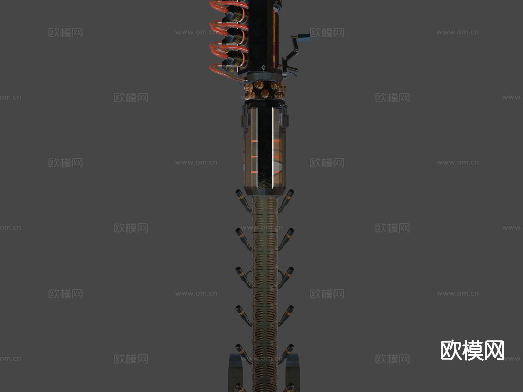 科幻枪 枪支 枪械su模型下载（渲染图7）