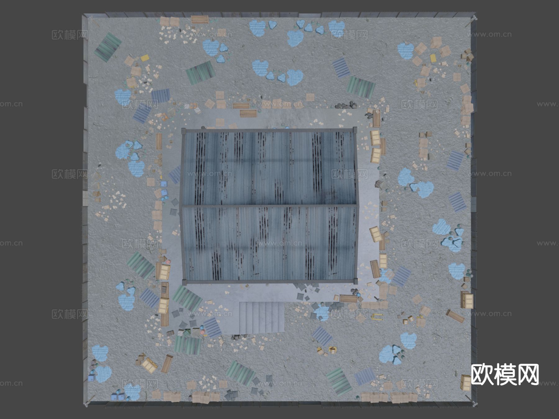 工业仓库 资产包su模型下载（渲染图5）