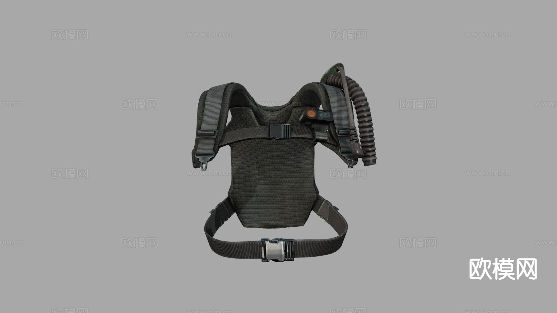 战术防弹作战背包su模型下载（渲染图3）