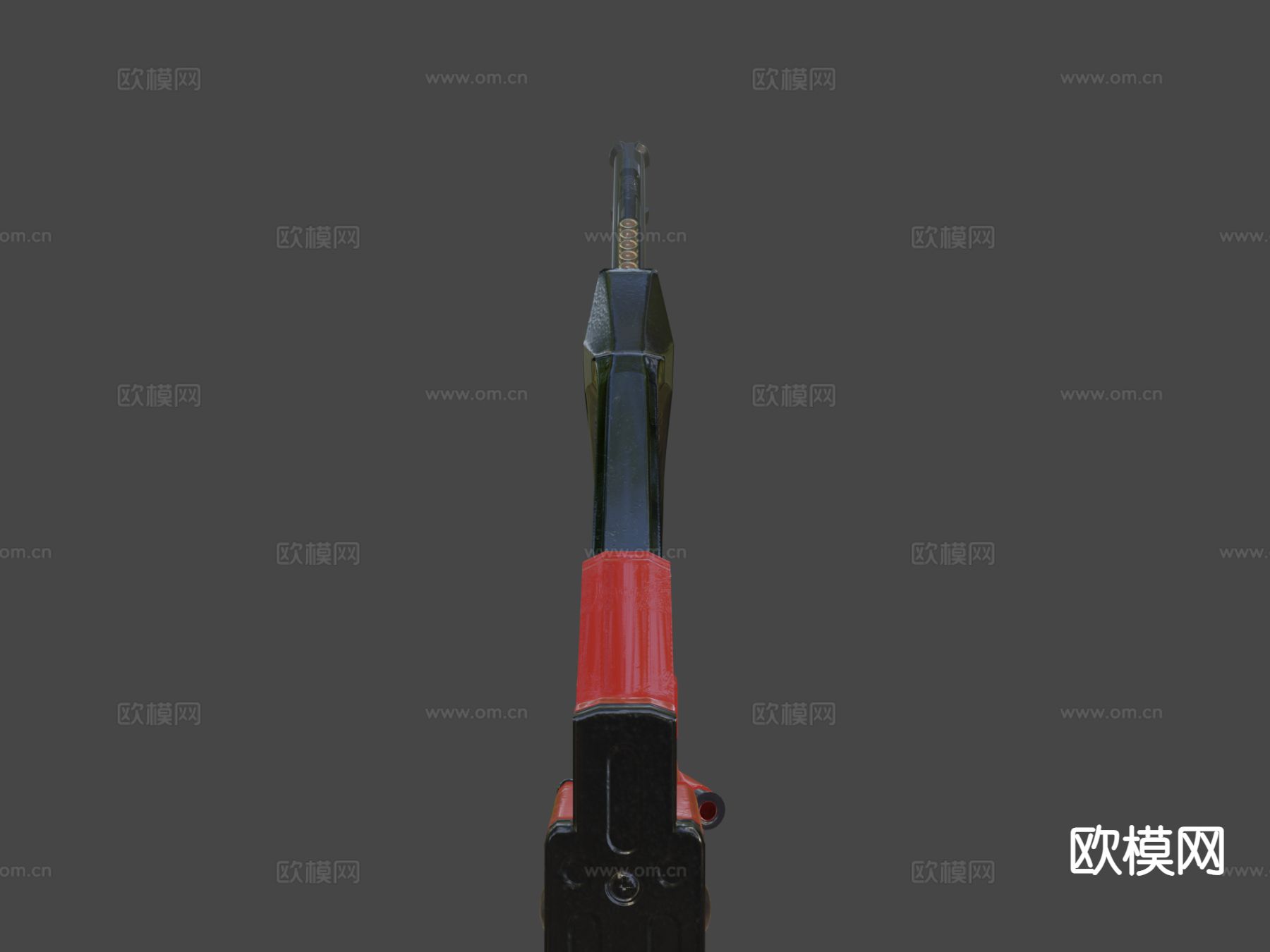 科幻步枪su模型下载（渲染图5）