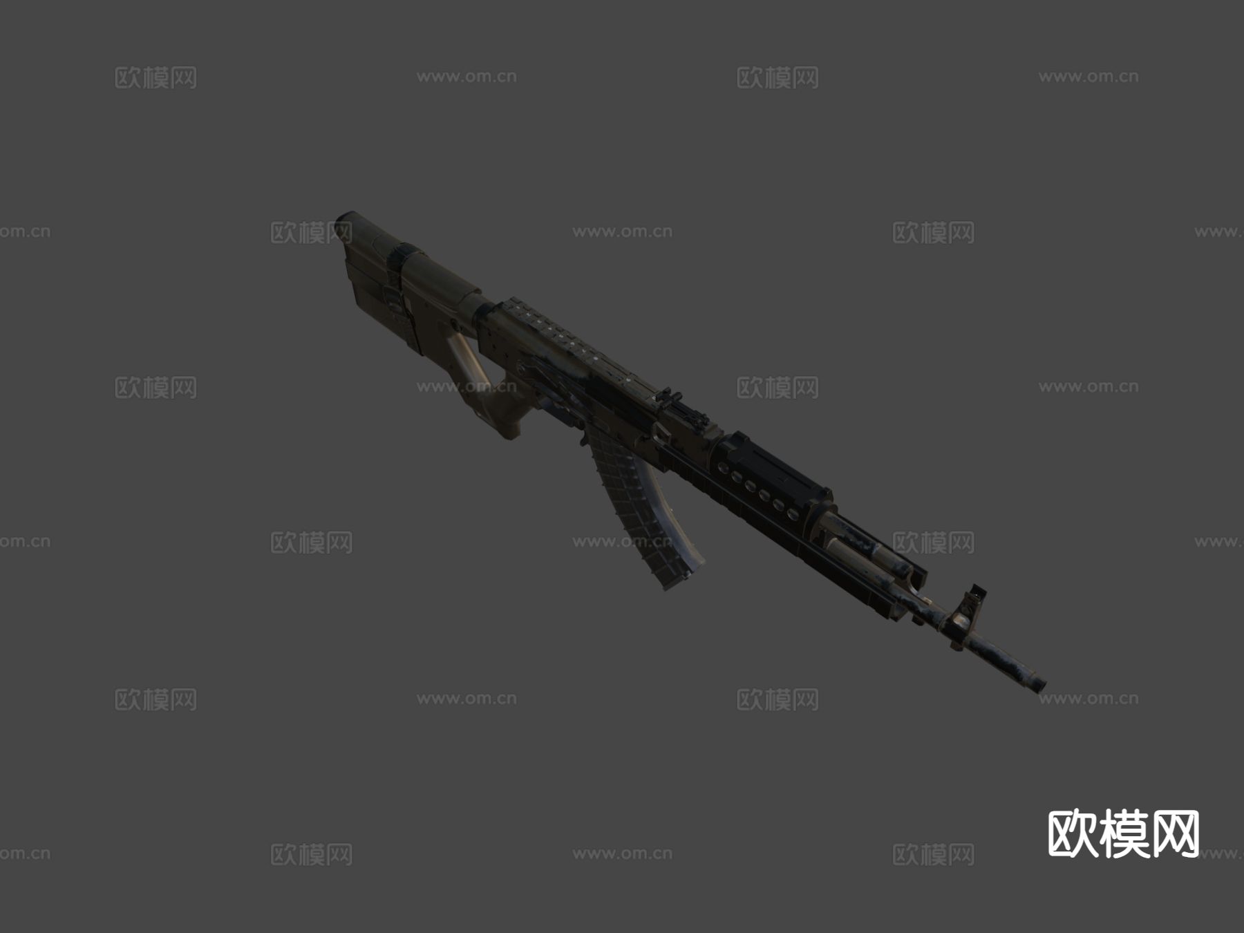 M762 突击步枪 枪支 枪械su模型下载（渲染图7）