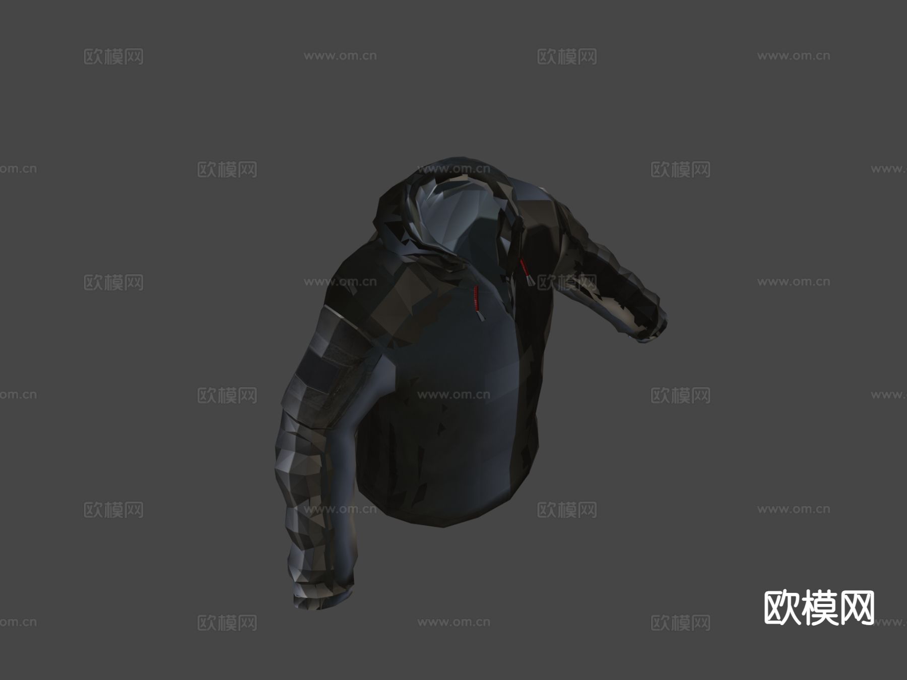 衣服 外套 皮夹克su模型下载（渲染图3）