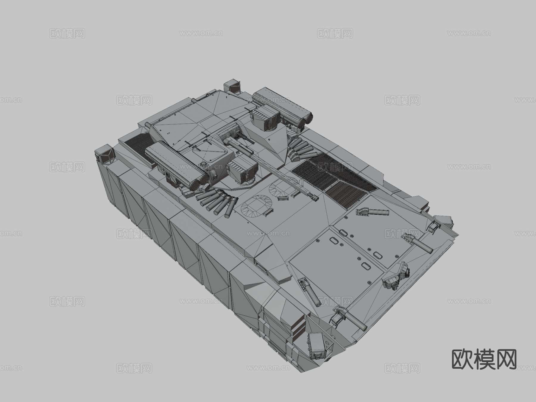 库尔加内茨坦克su模型下载（渲染图1）
