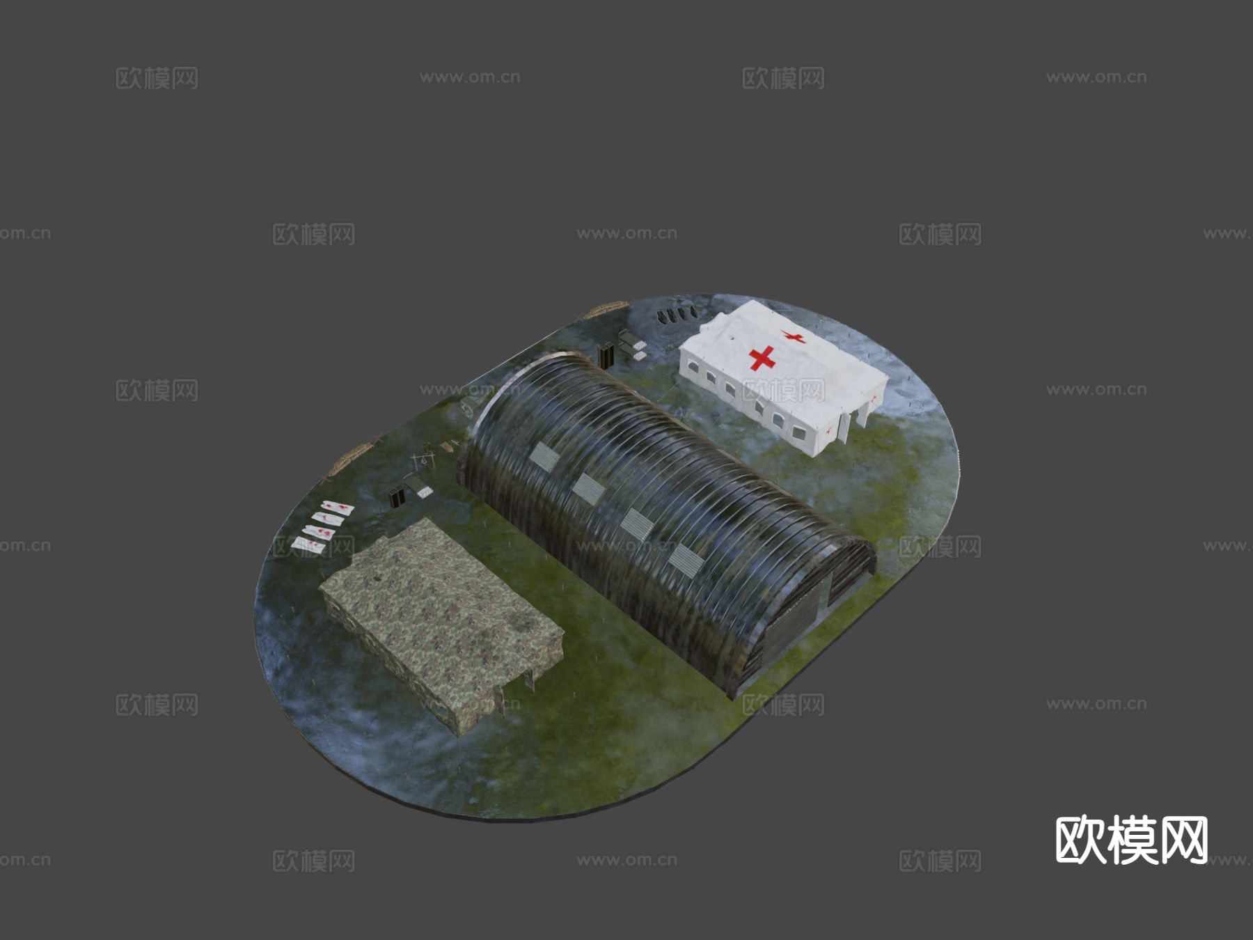 军事基地包su模型下载（渲染图5）