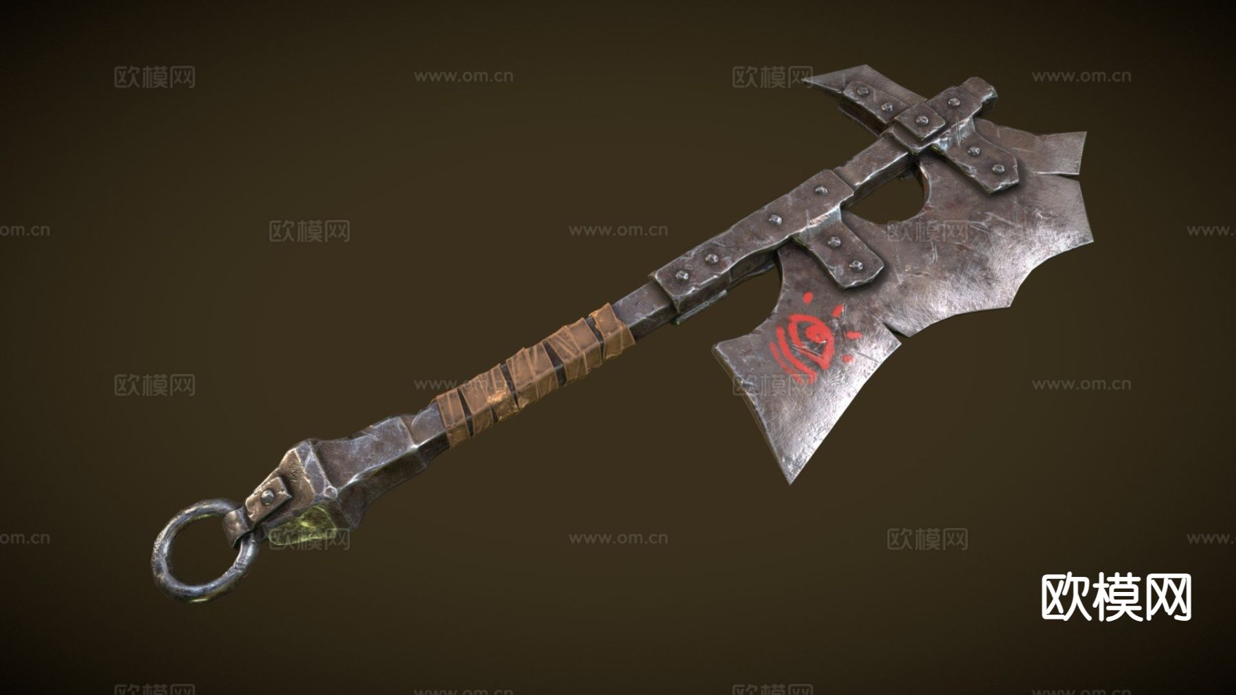 兽人斧su模型下载（渲染图2）