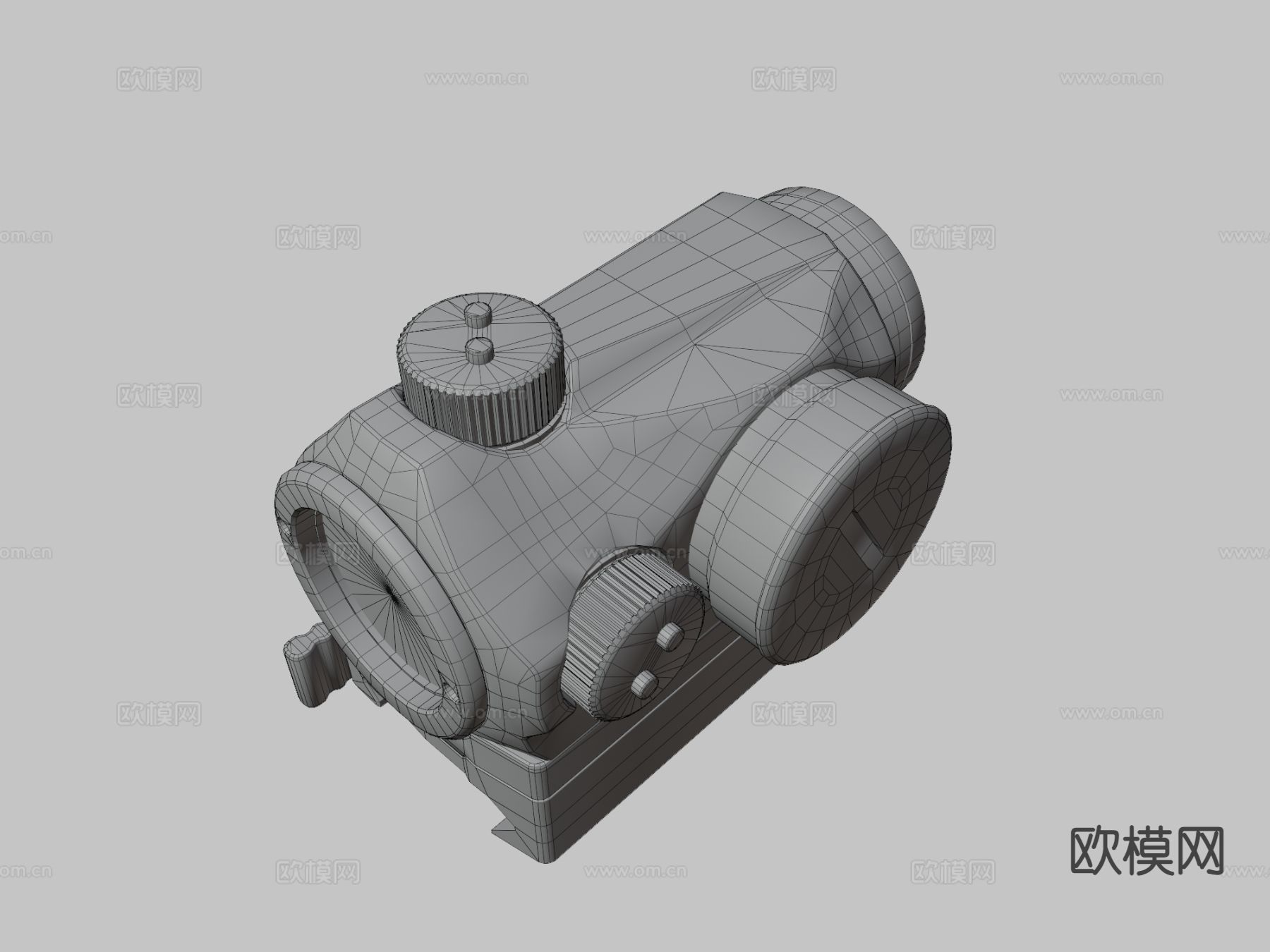 T1瞄准点 倍镜su模型下载（渲染图3）