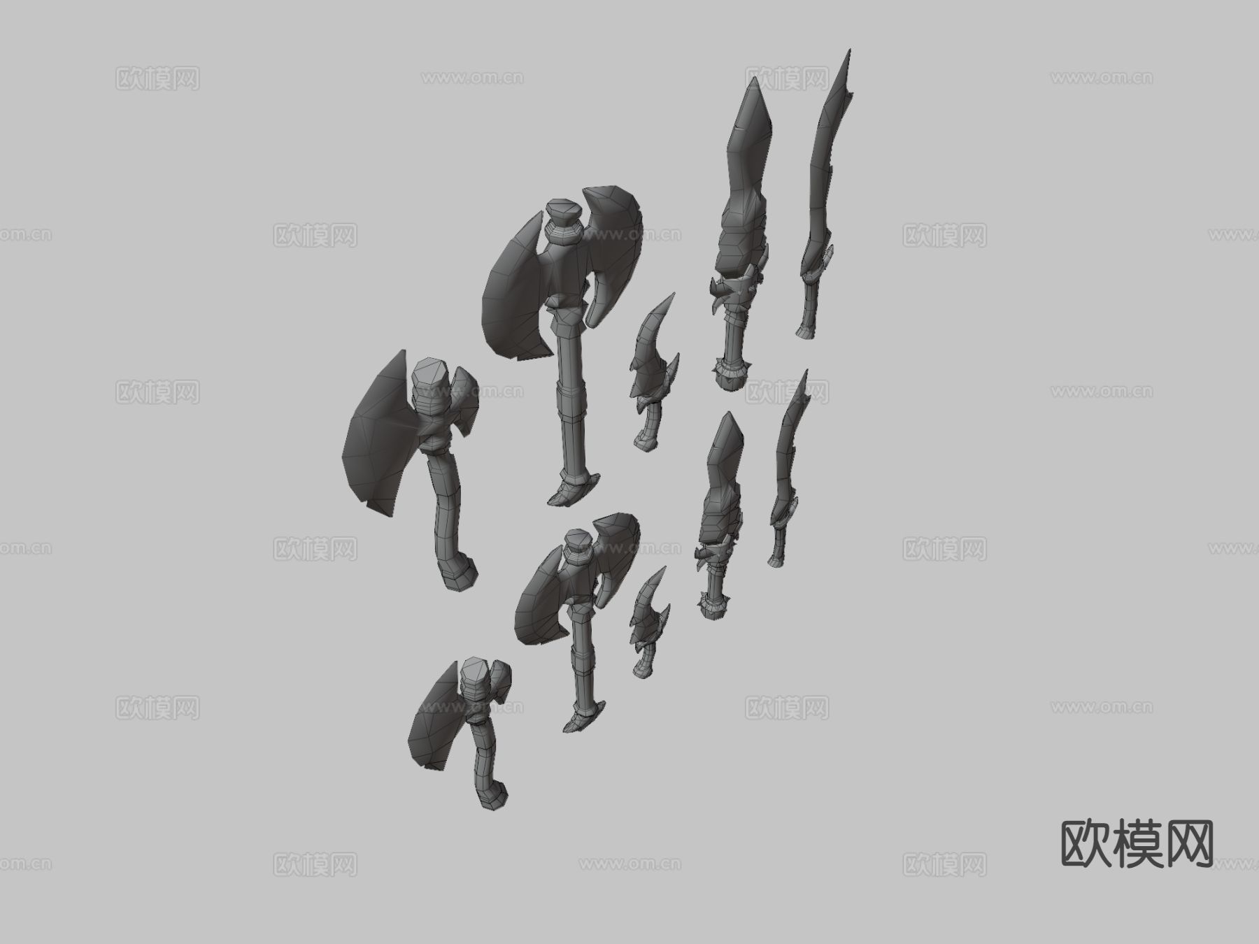 幻想武器包su模型下载（渲染图3）