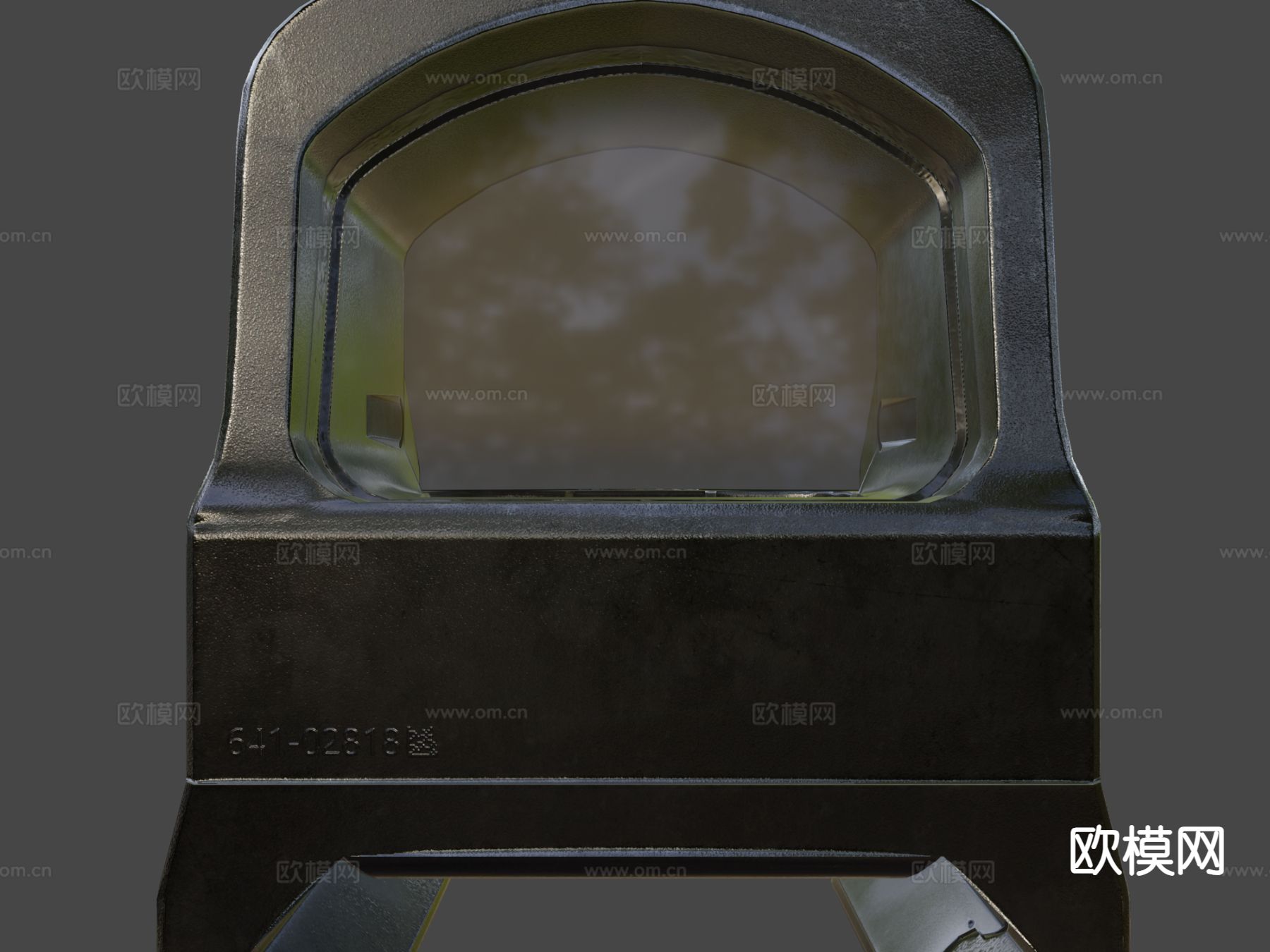 红点瞄准镜su模型下载（渲染图6）