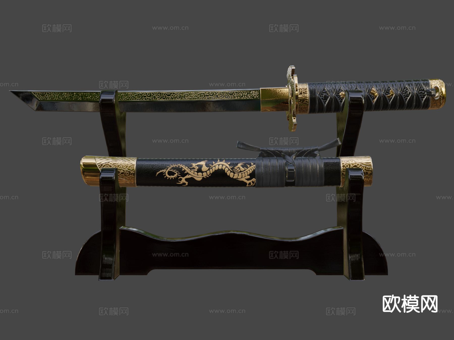 唐刀 武士刀su模型下载（渲染图7）