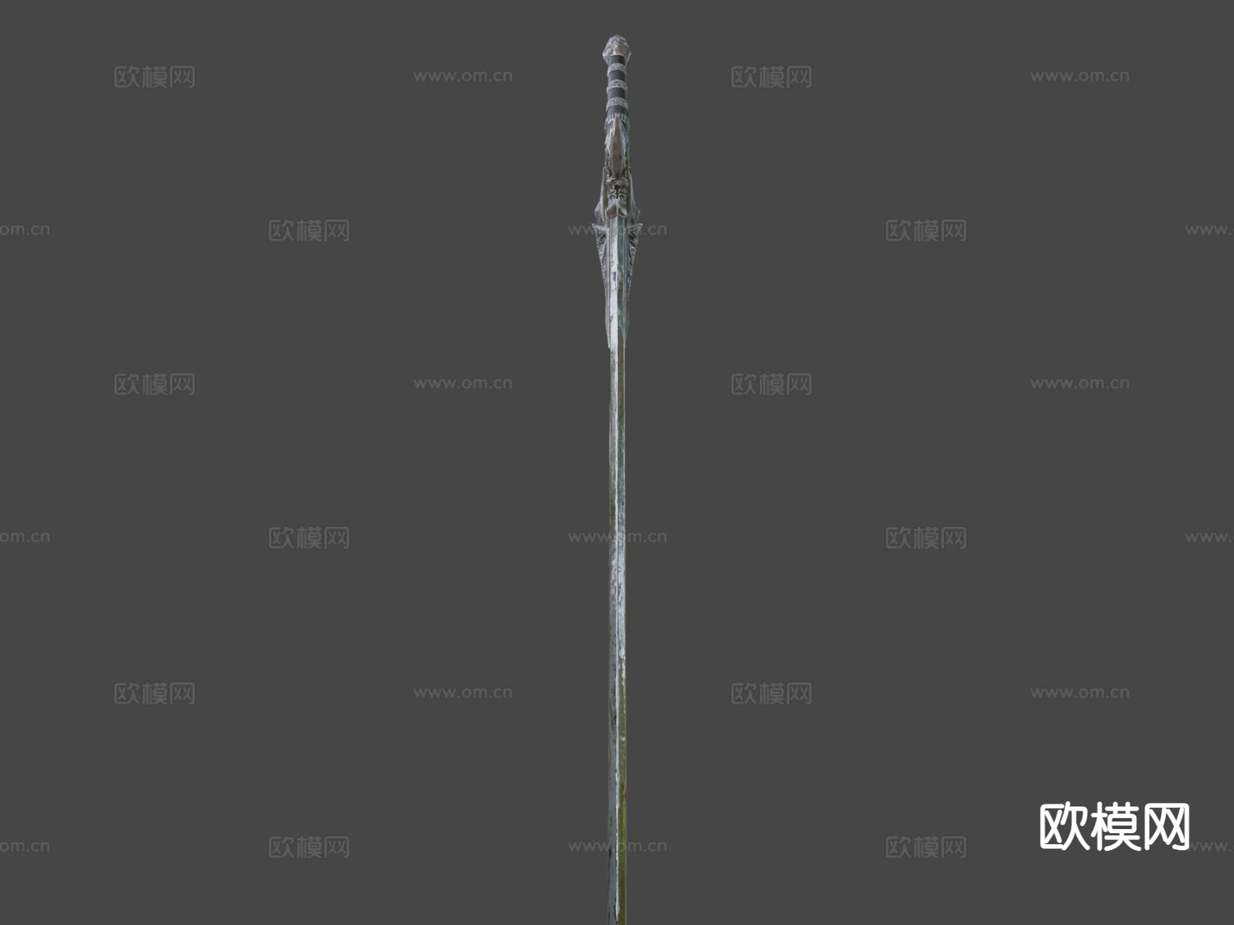 中世纪黑暗幻想武器su模型下载（渲染图4）