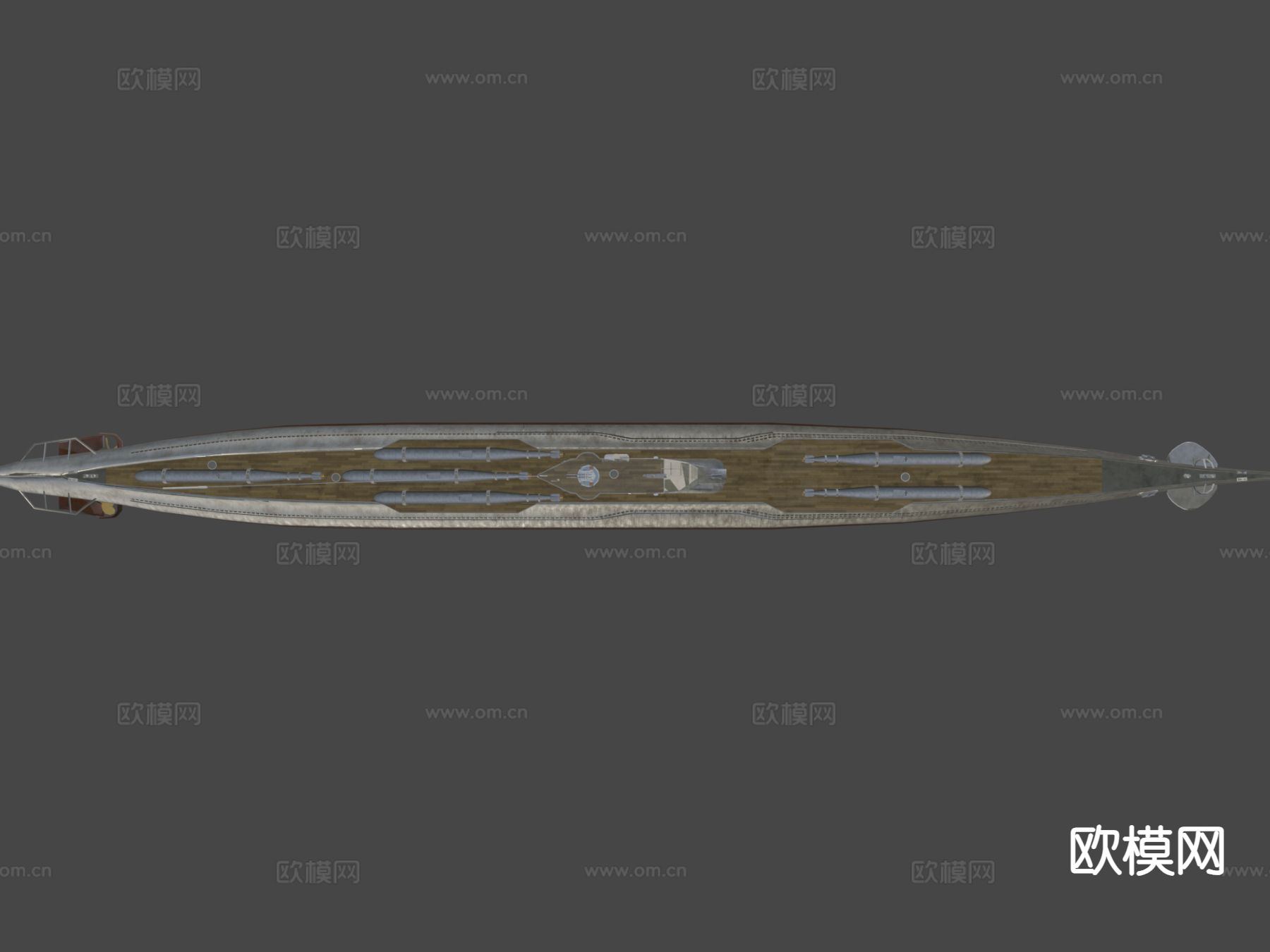 船巡逻舰su模型下载（渲染图7）