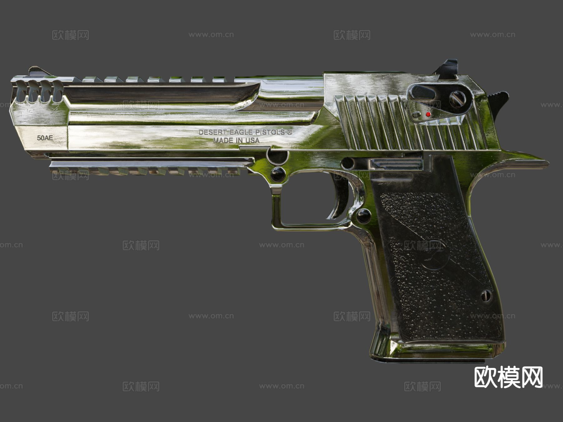 沙漠之鹰手枪 枪支 枪械su模型下载（渲染图7）