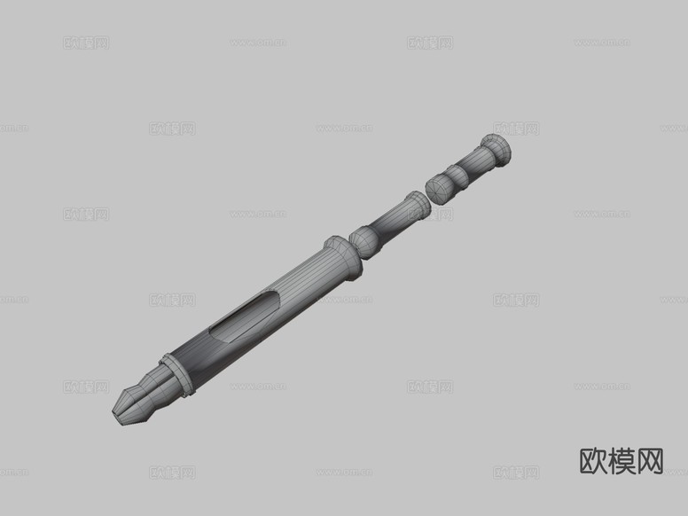 医疗注射器su模型下载(渲染图3)