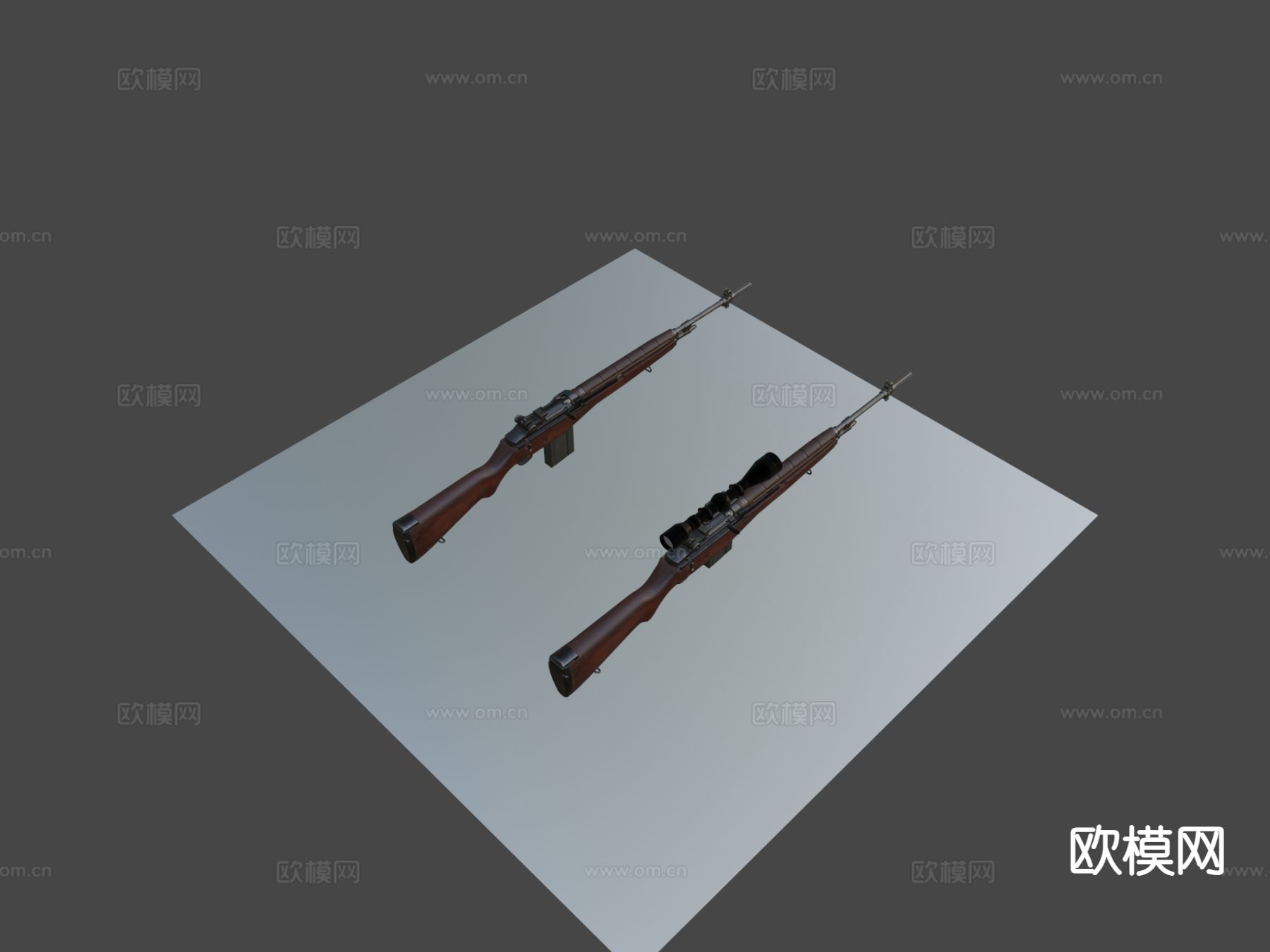 步枪 枪支 枪械su模型下载（渲染图6）