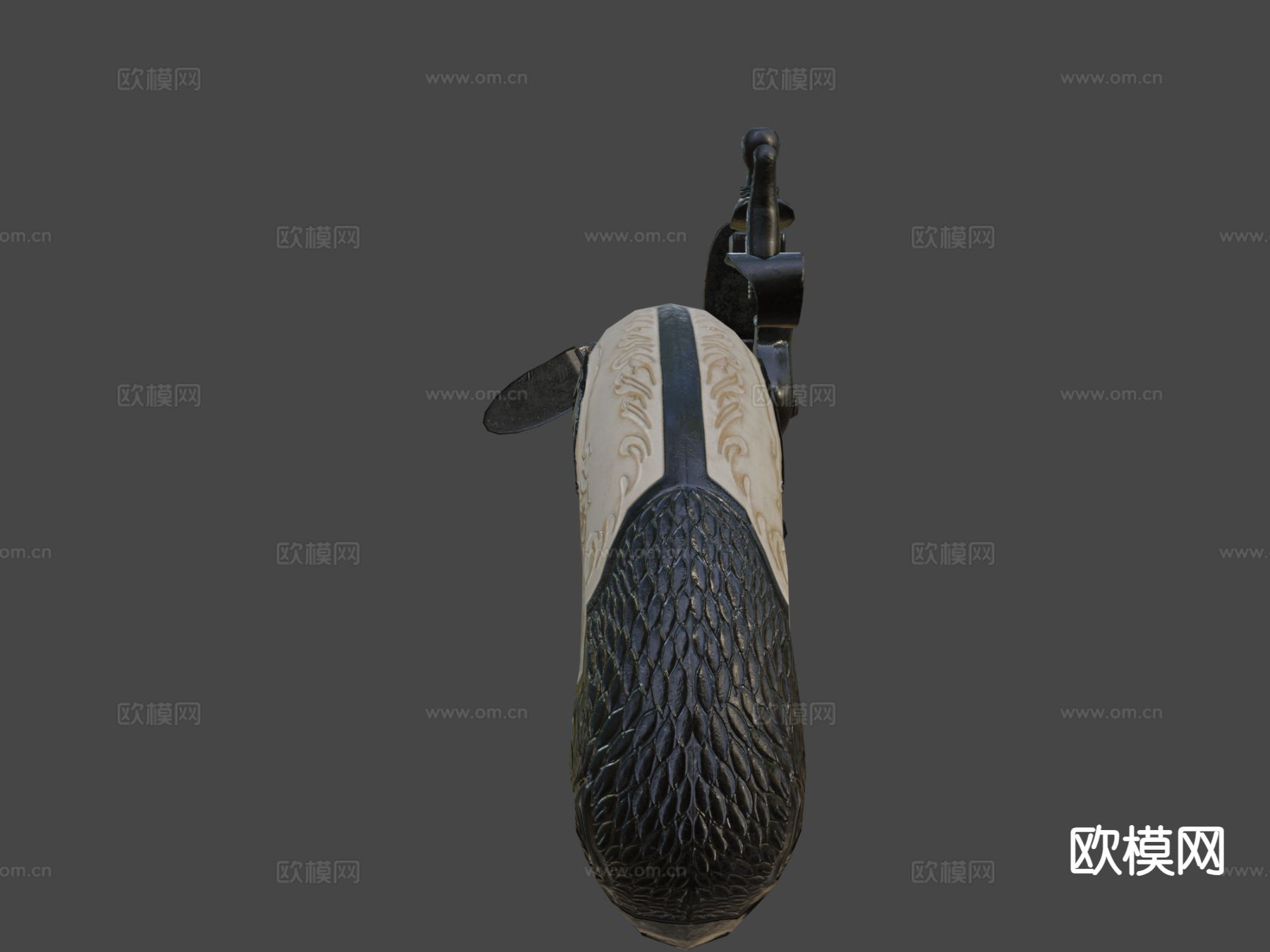 燧发枪su模型下载（渲染图4）