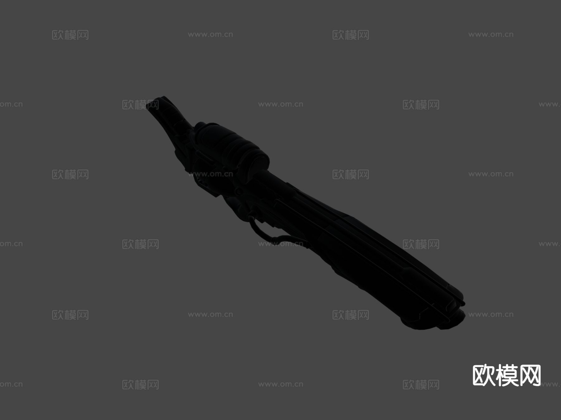 科幻温彻斯特枪su模型下载（渲染图4）