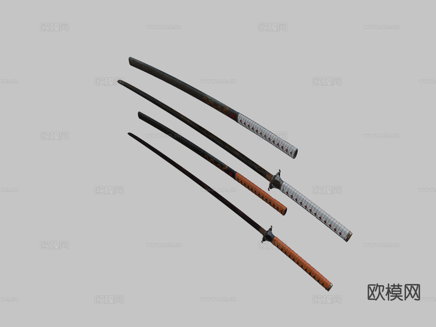 未来武士刀su模型下载（渲染图1）