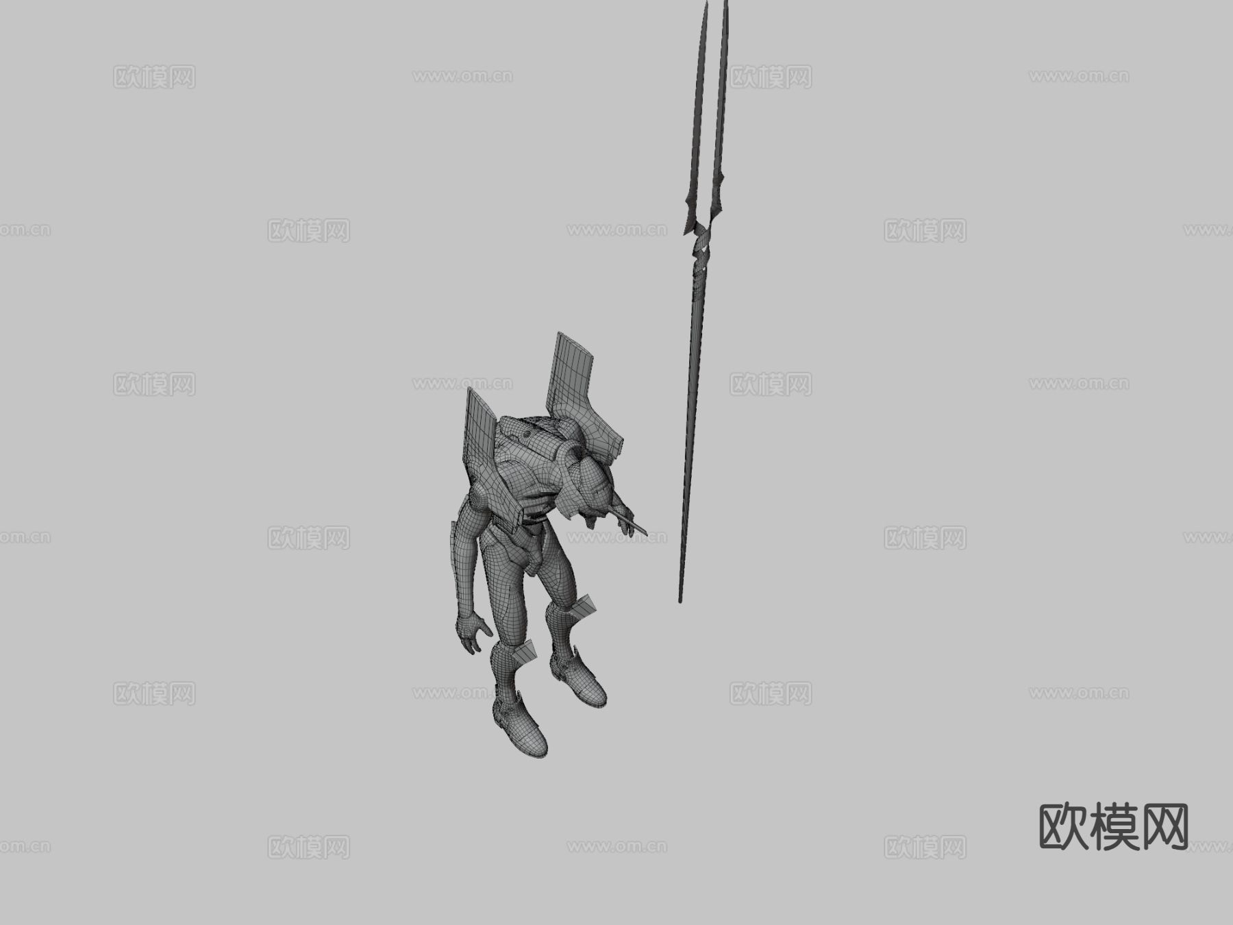 机械怪物su模型下载（渲染图1）