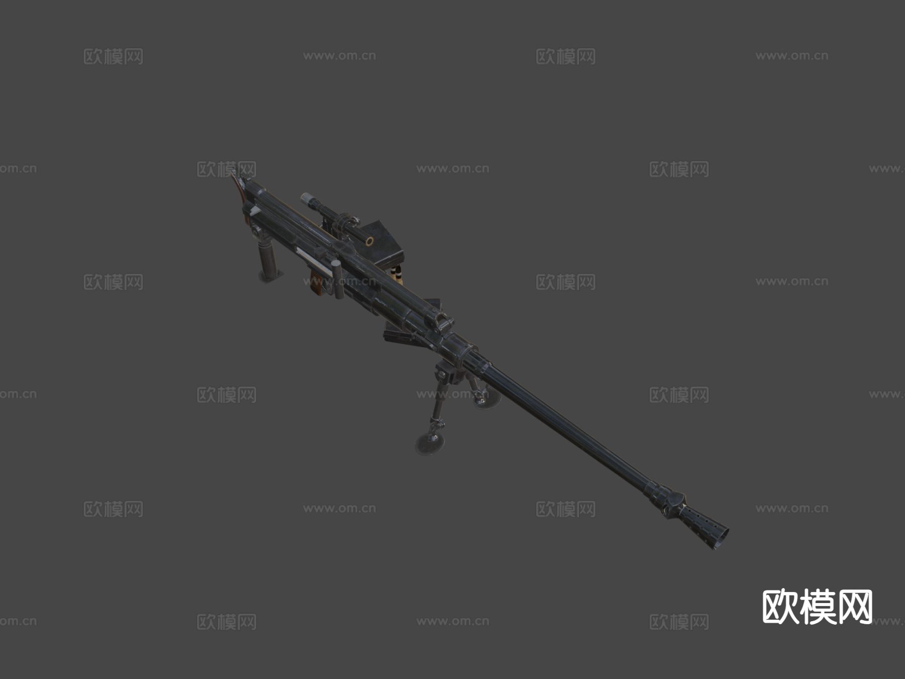 M反坦克步枪 枪支 枪械su模型下载（渲染图5）