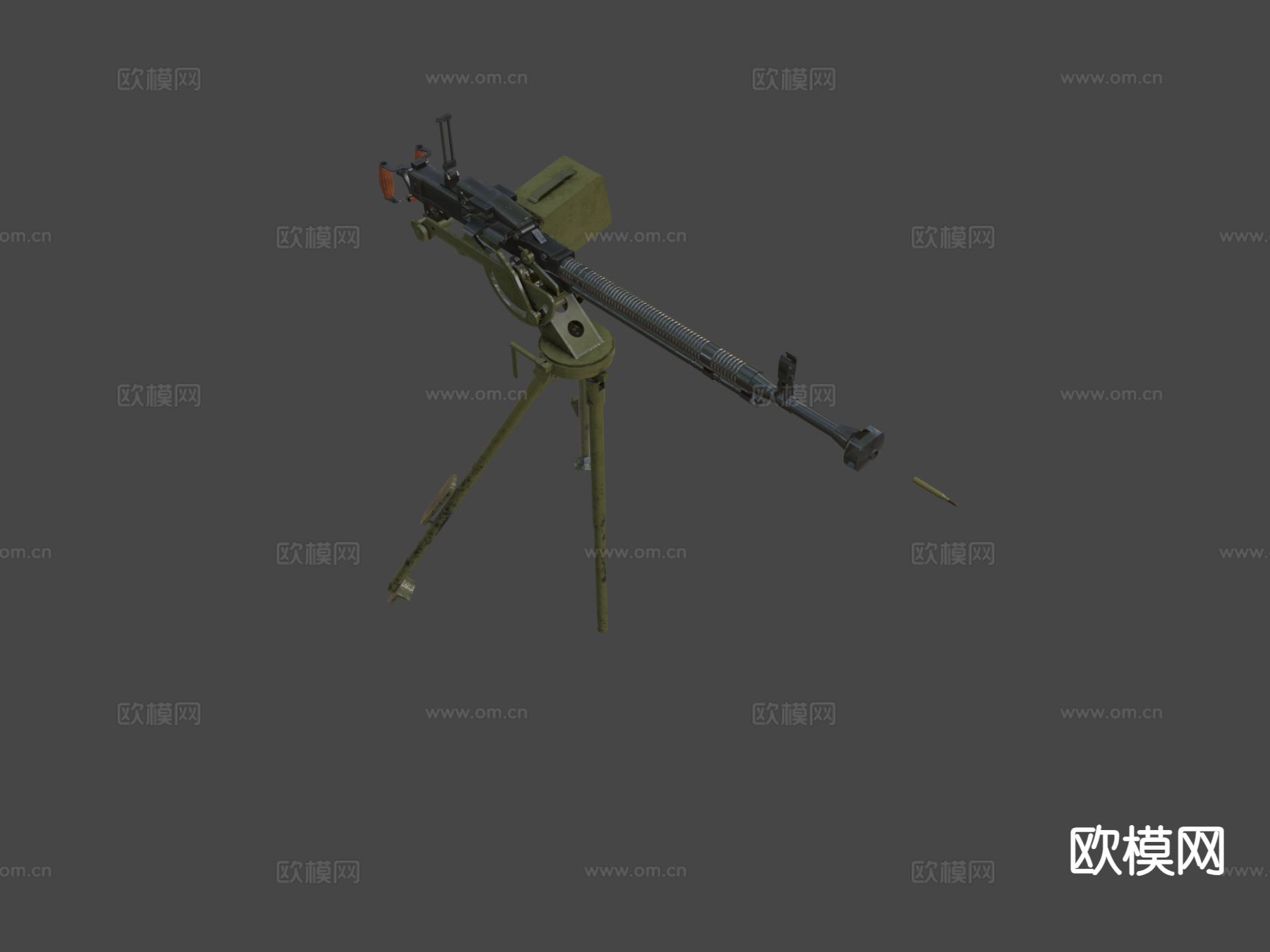 科幻步枪su模型下载（渲染图6）