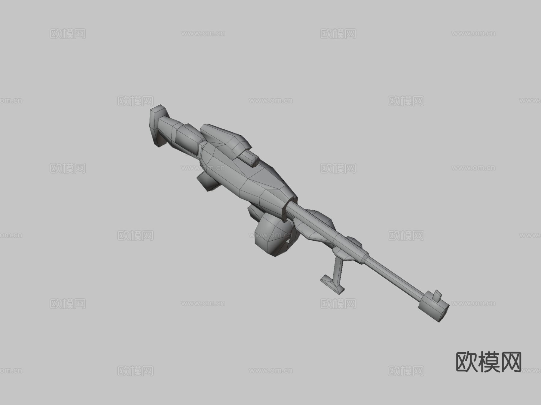 狙击步枪su模型下载（渲染图3）