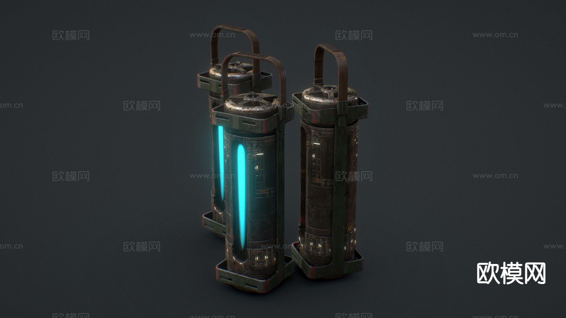 电池-箱子-容器su模型下载（渲染图2）