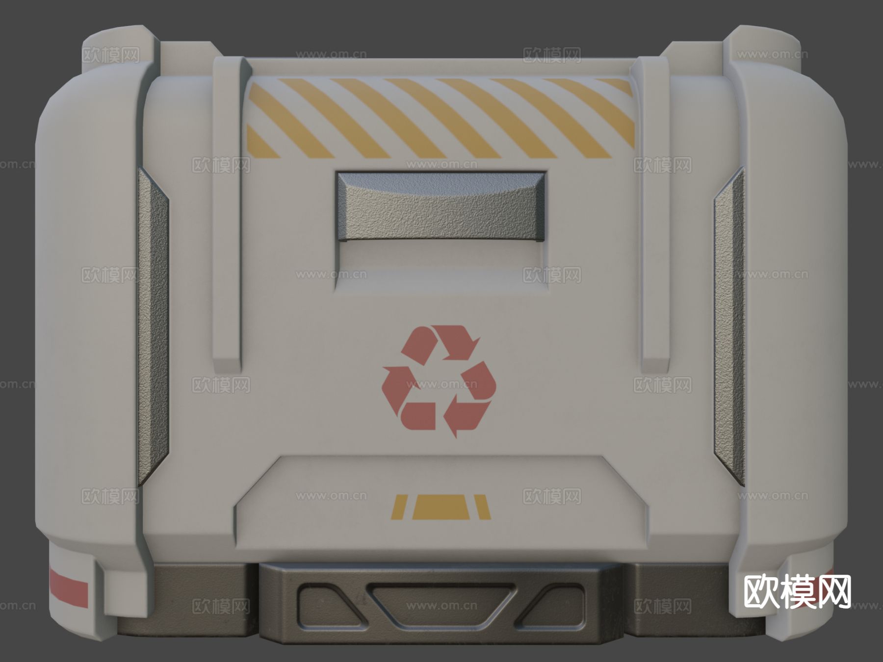 科幻集装箱su模型下载（渲染图4）
