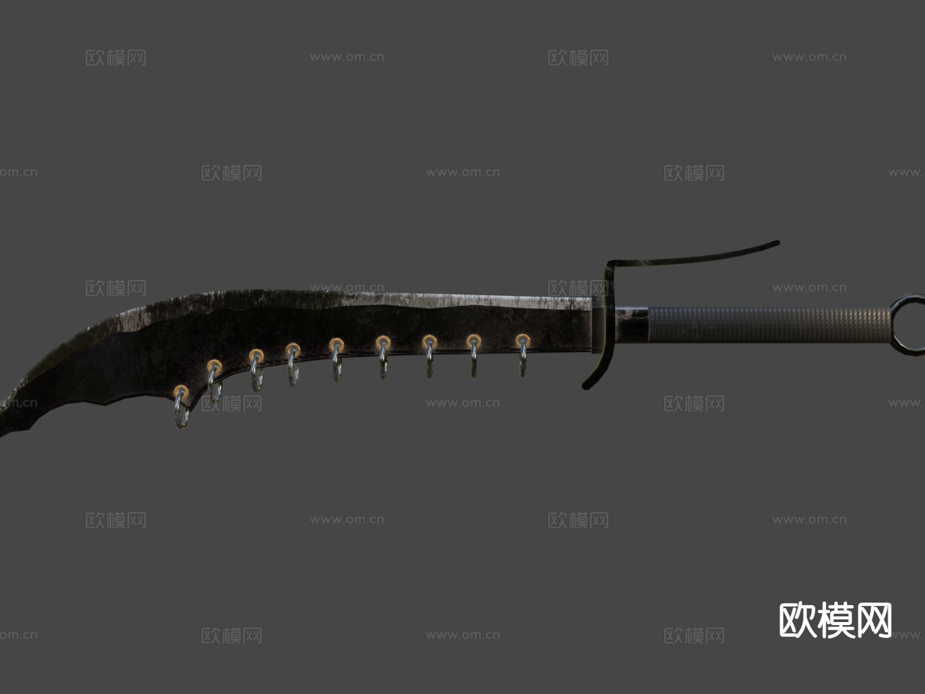 中国大刀su模型下载（渲染图5）