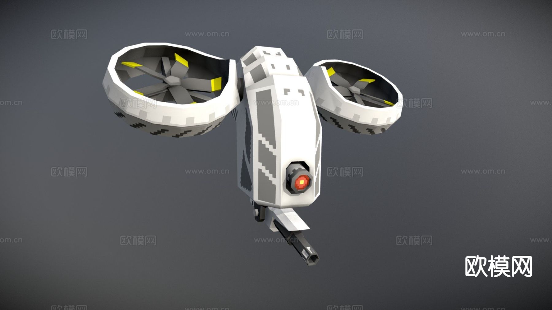 无人机su模型下载（渲染图3）