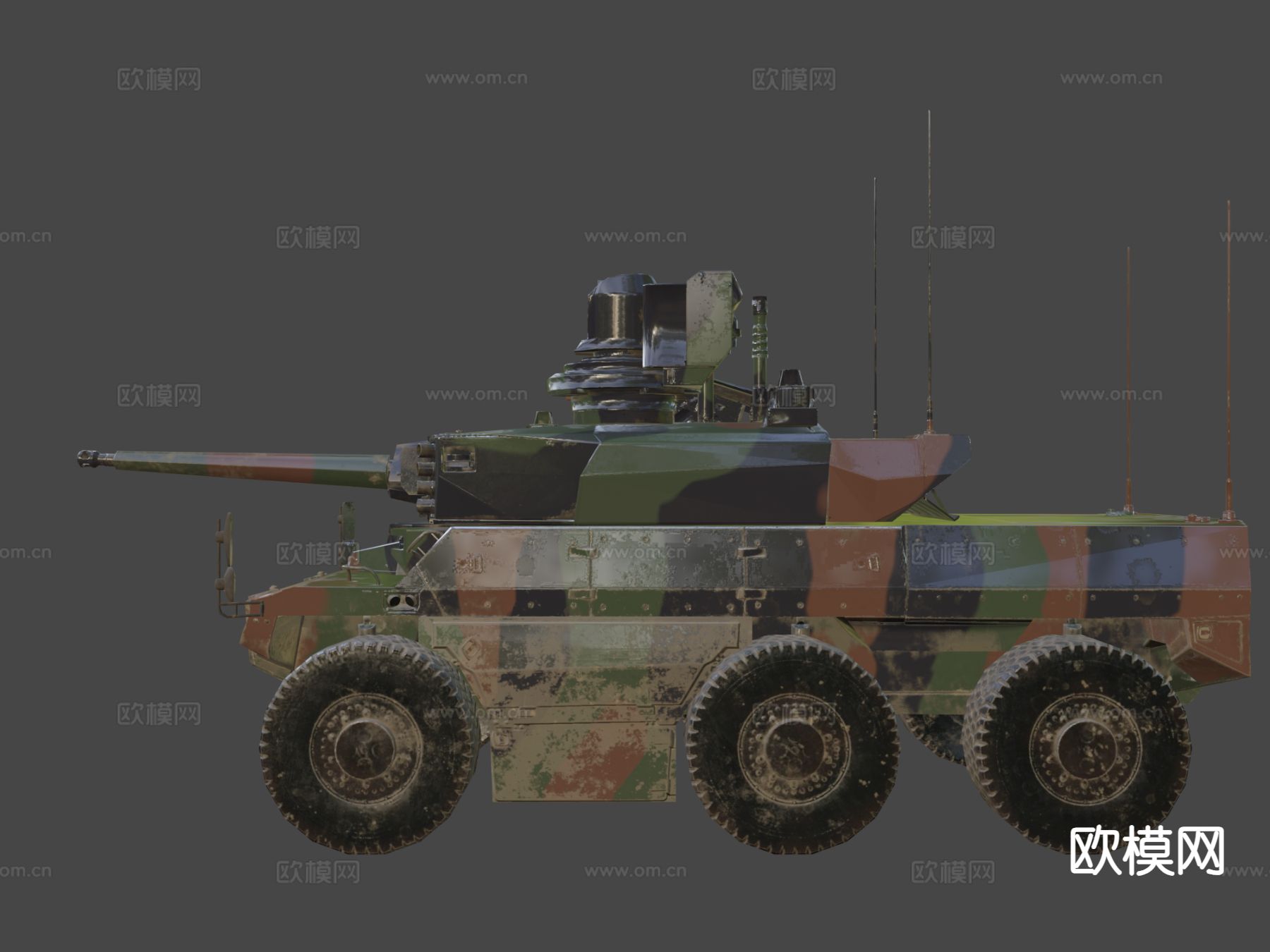 美洲虎坦克su模型下载（渲染图7）