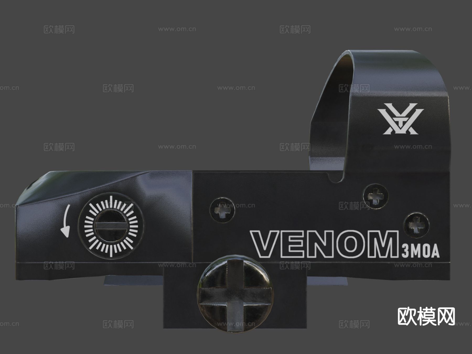 红点瞄准镜su模型下载（渲染图5）